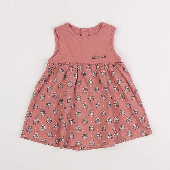Vertbaudet - robe rose - 3 mois