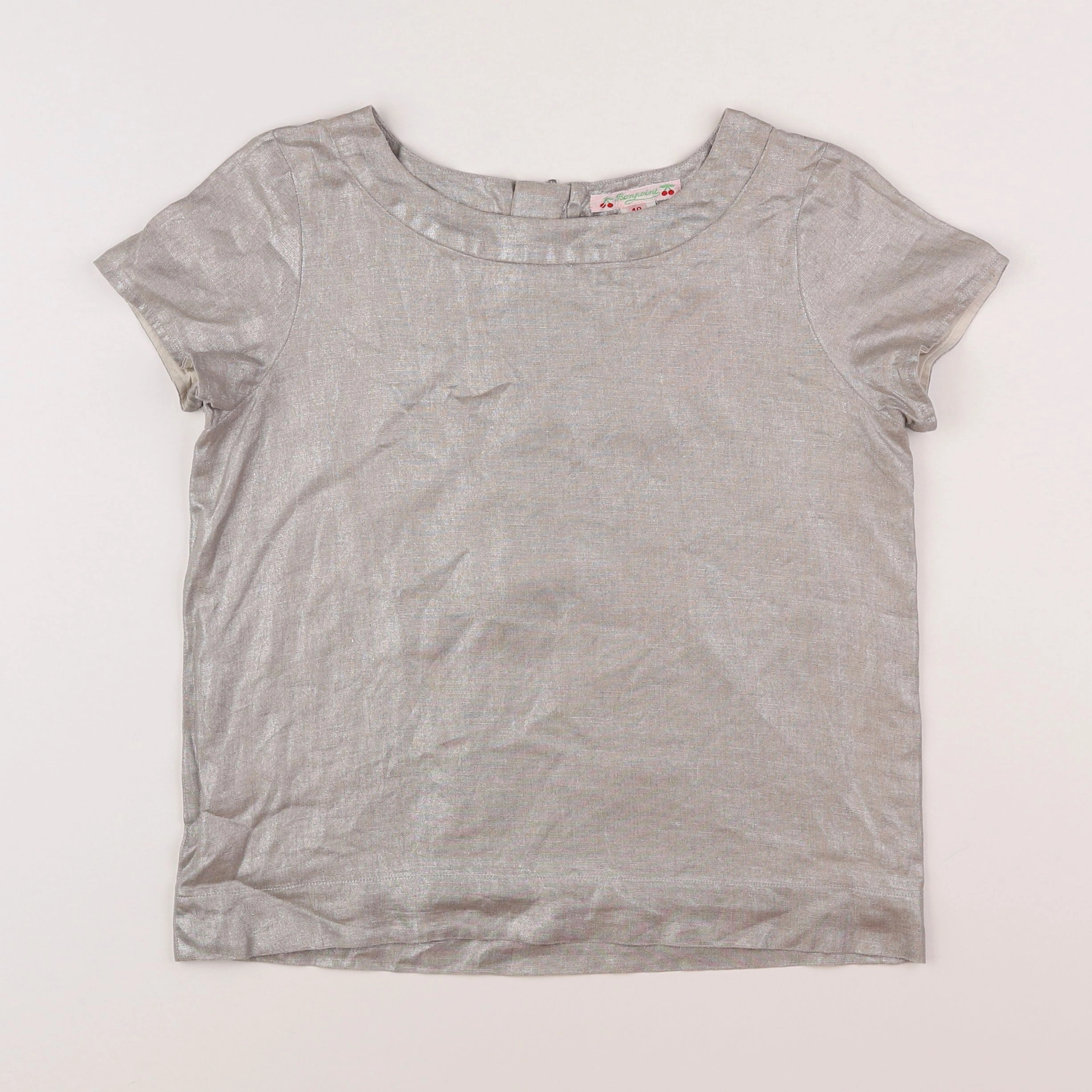 Bonpoint - blouse argent - 12 ans