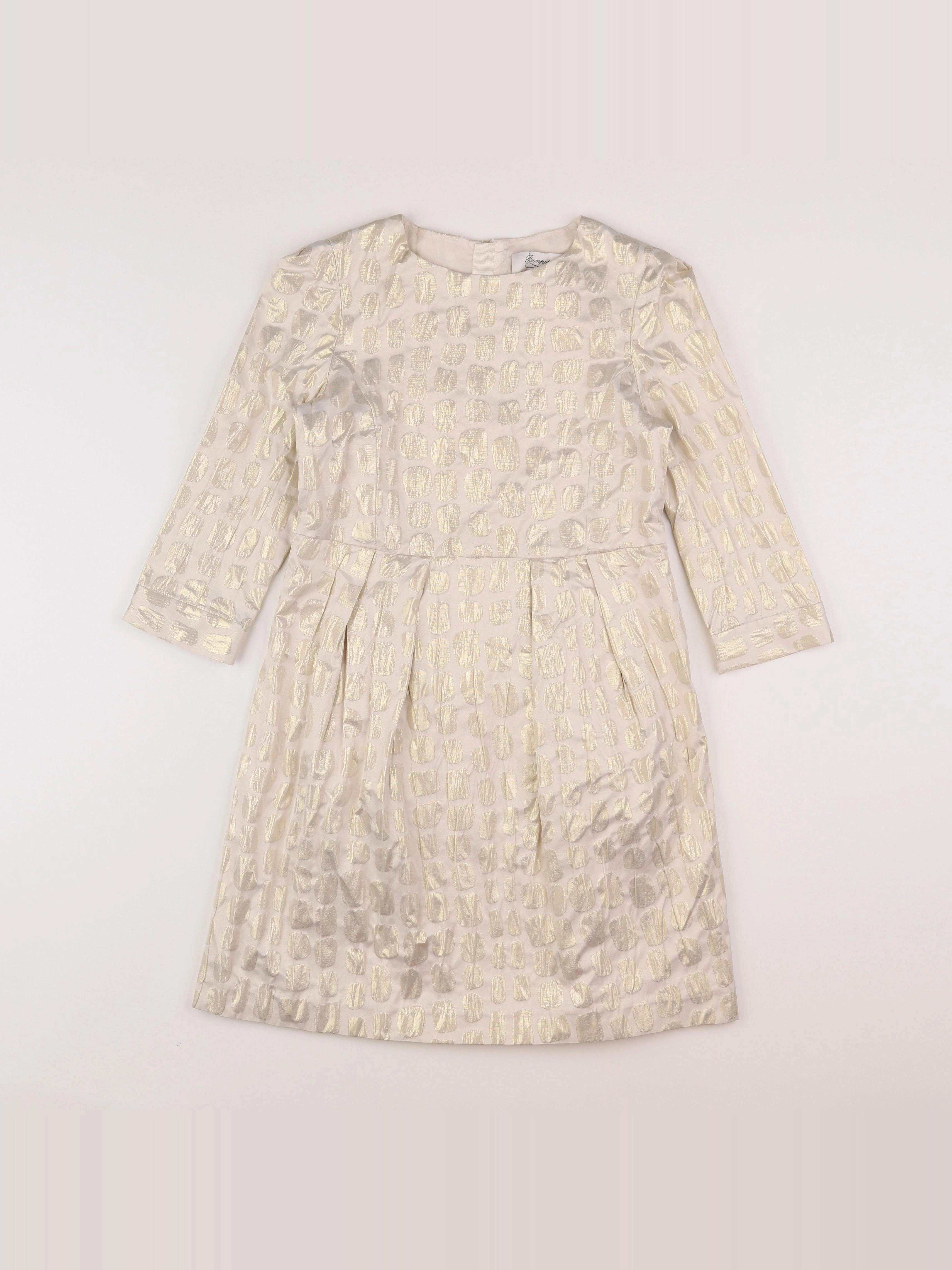 Bonpoint - robe or - 12 ans