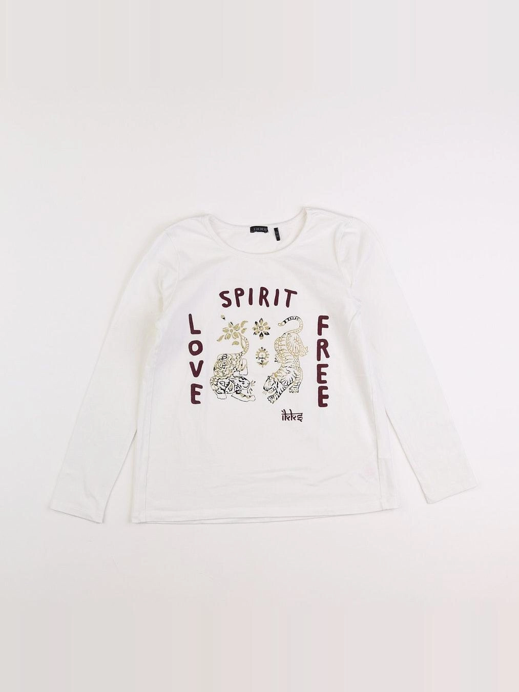 IKKS - tee-shirt blanc - 10 ans