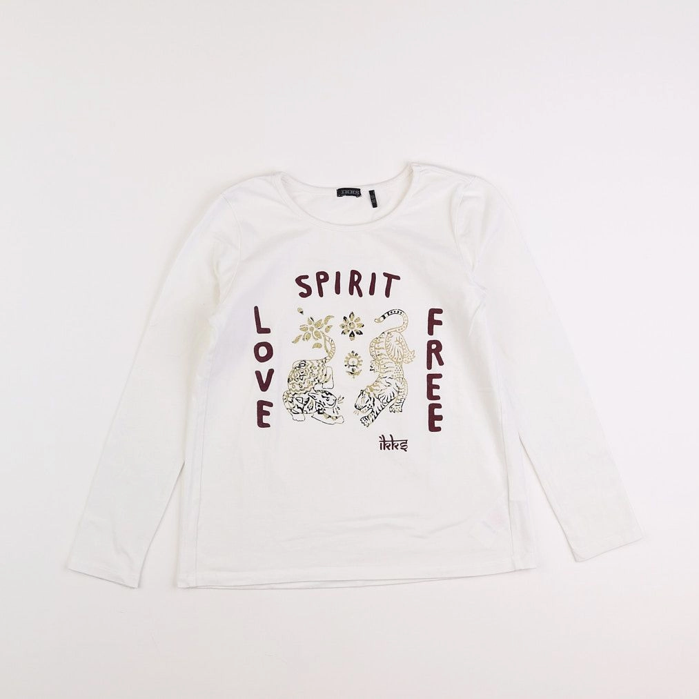IKKS - tee-shirt blanc - 10 ans