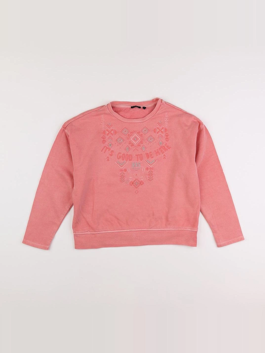 IKKS - sweat rose - 10 ans