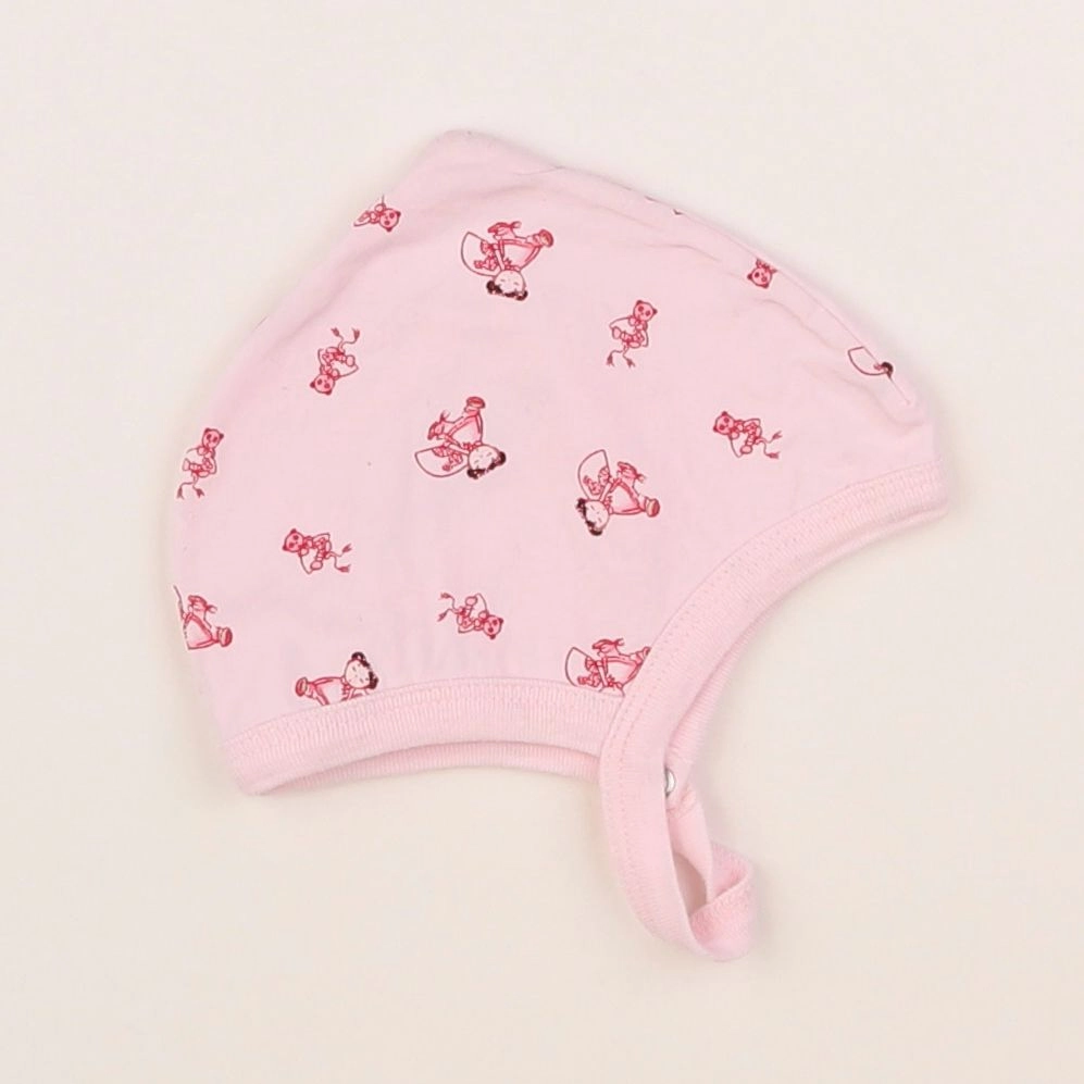 Petit Bateau - bonnet rose - 0/1 mois