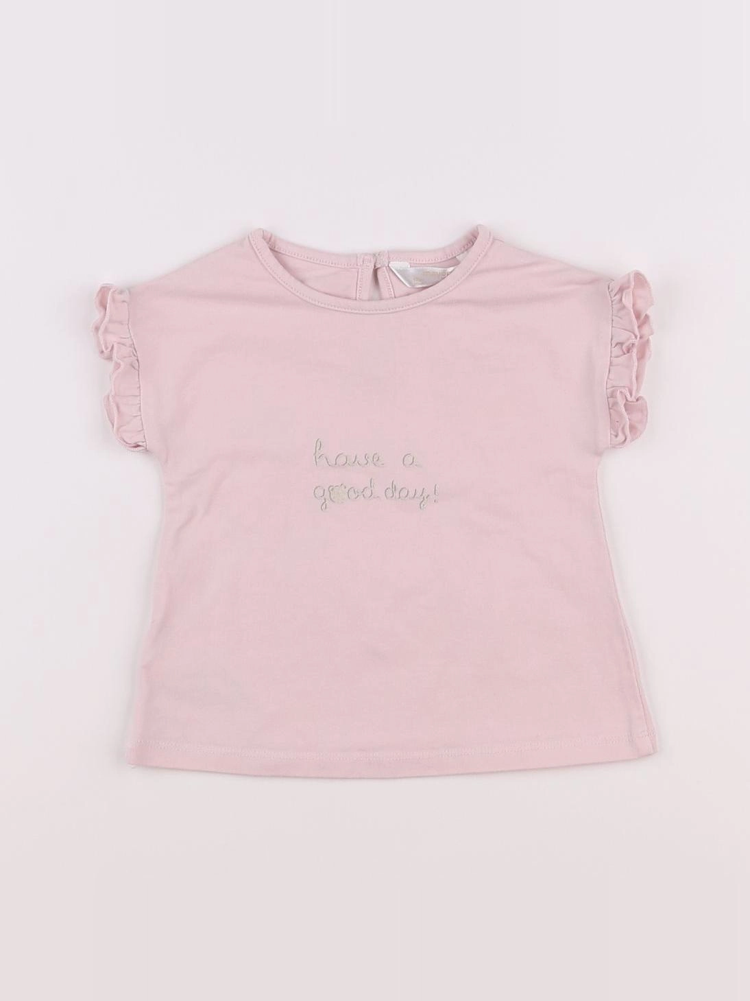 Mayoral - tee-shirt rose - 12 mois