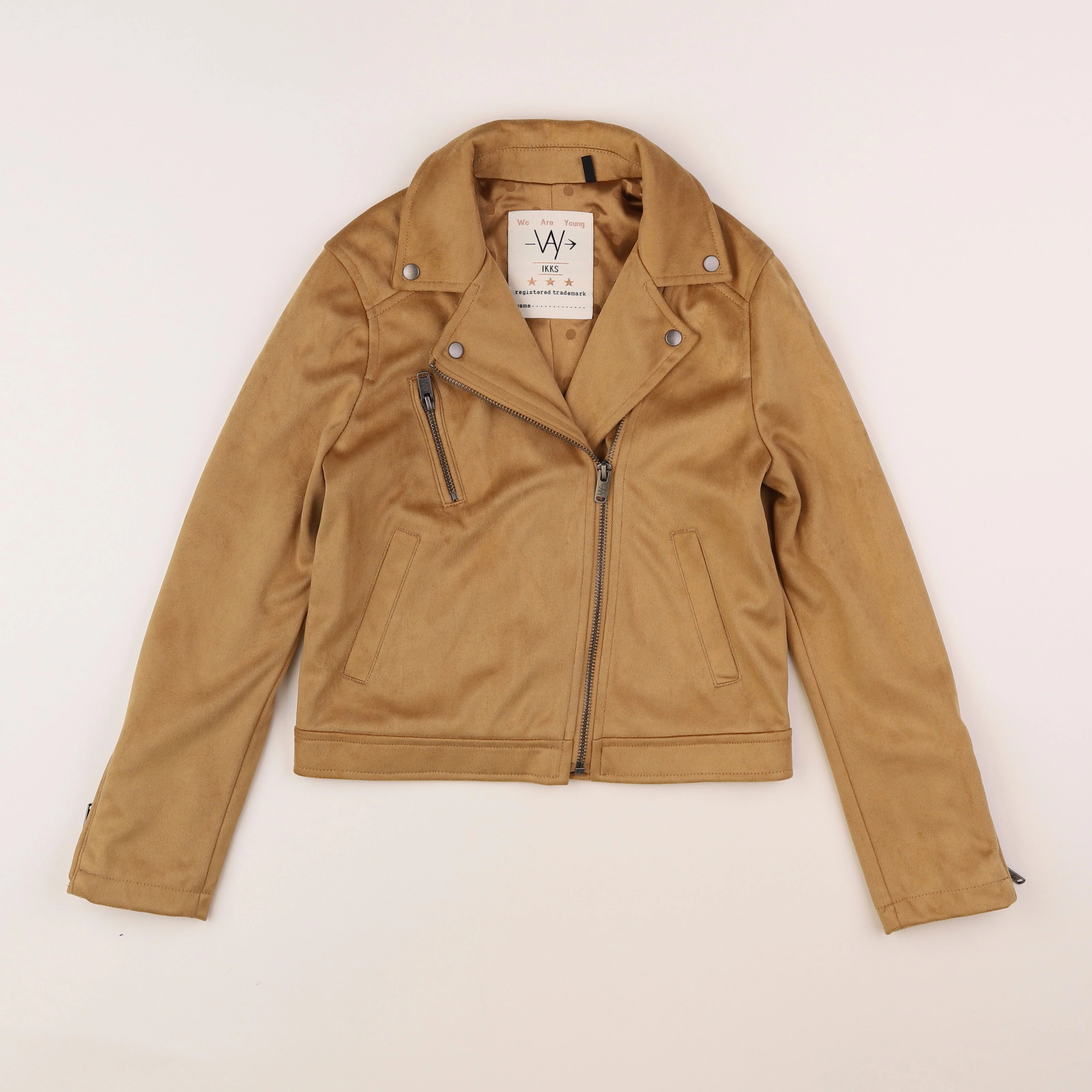 IKKS - veste simili cuir marron - 10 ans