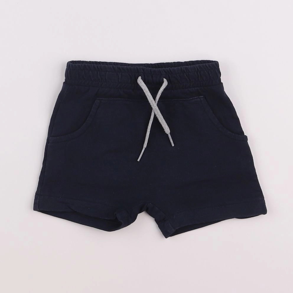 Vertbaudet - short bleu - 9 mois