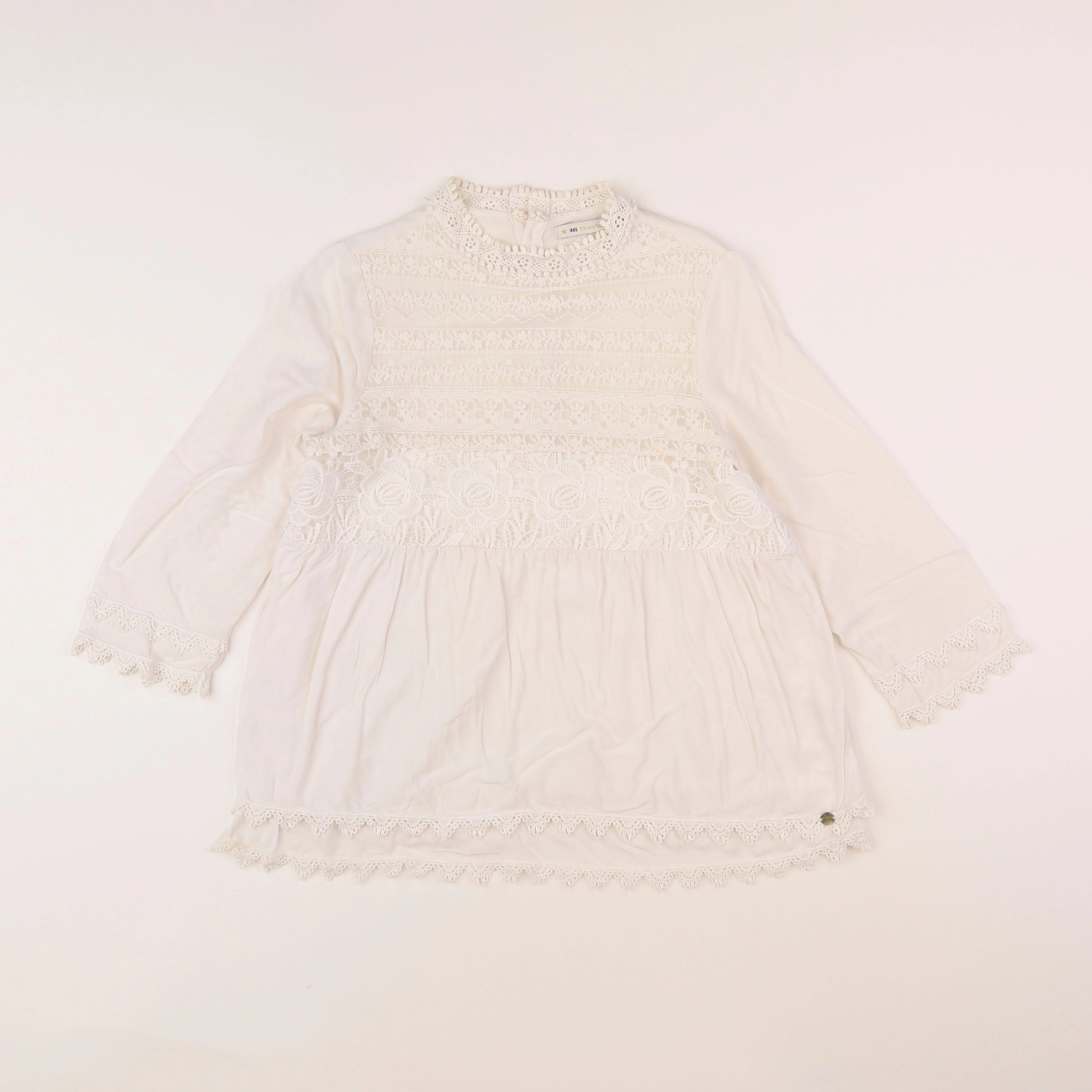 IKKS - blouse blanc - 10 ans