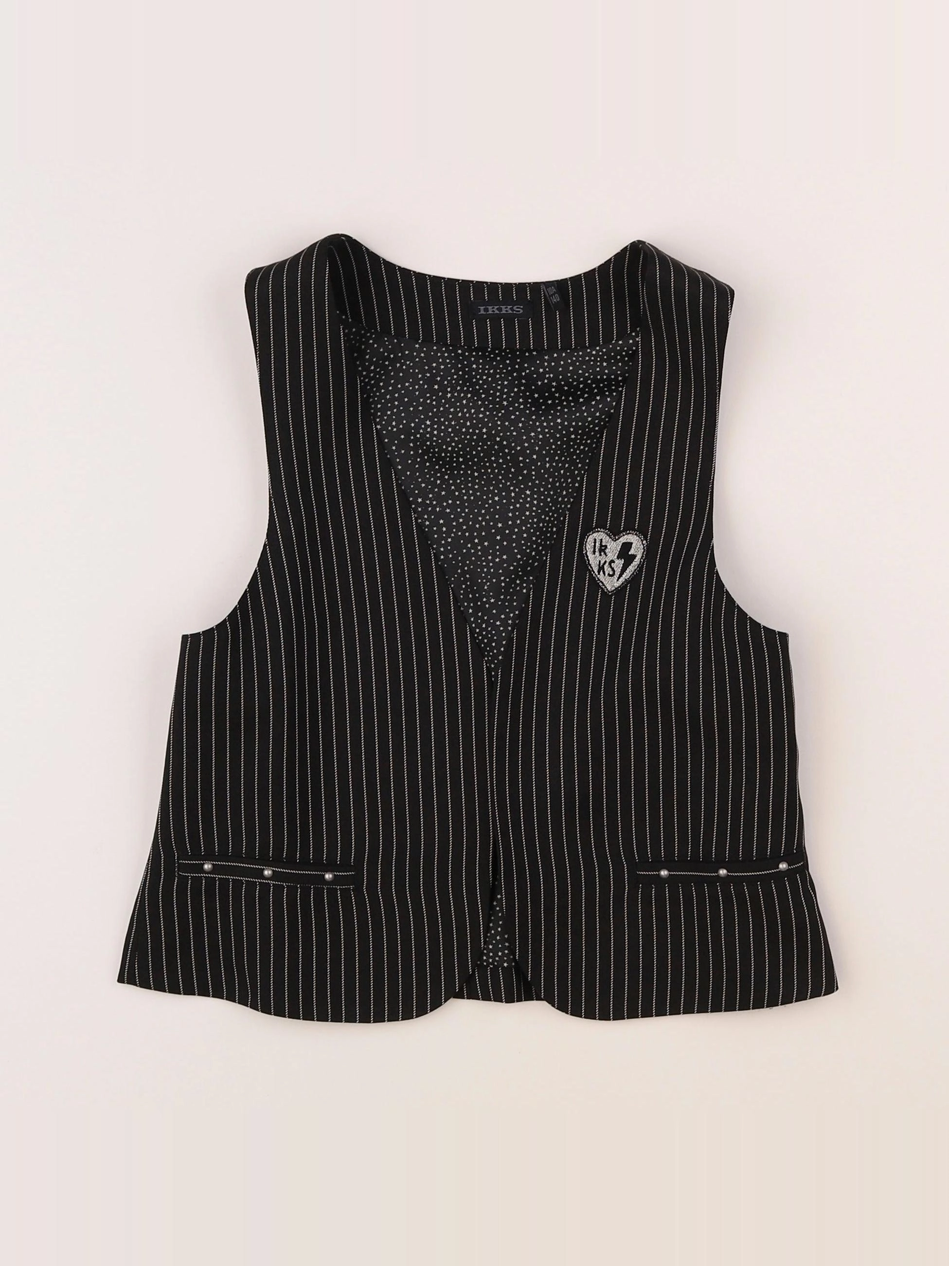 IKKS - gilet noir - 10 ans