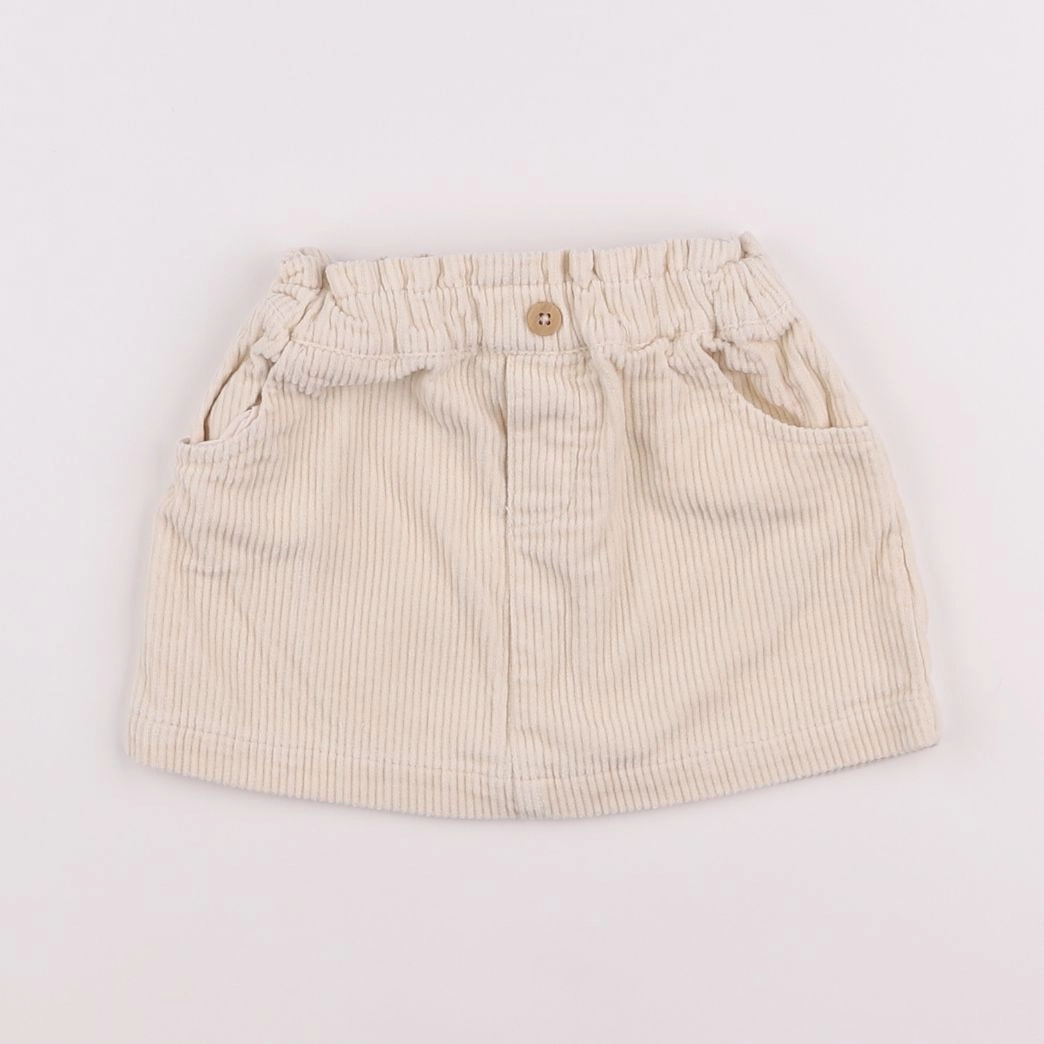 Vertbaudet - jupe beige - 12 mois