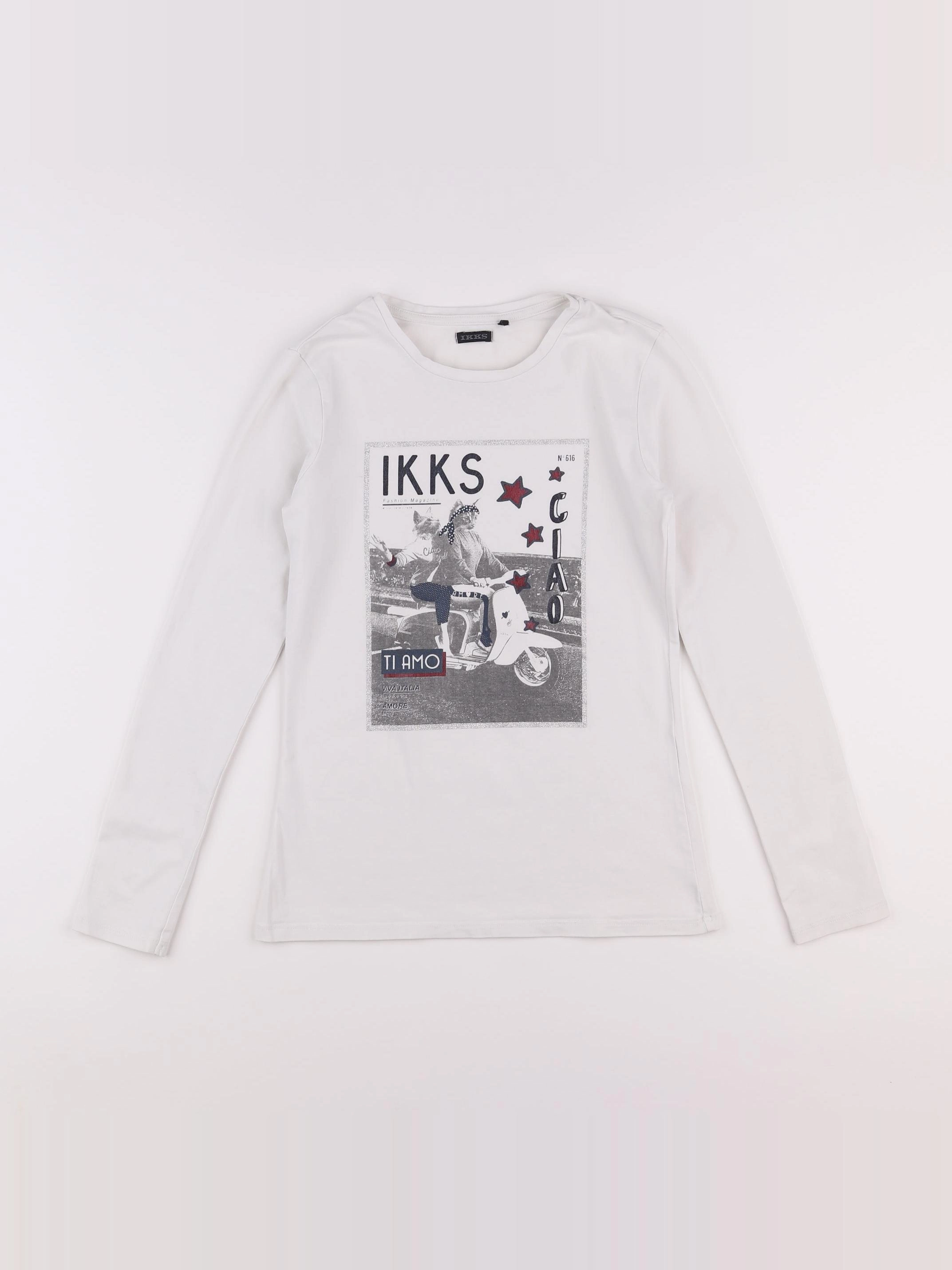 IKKS - tee-shirt blanc - 12 ans