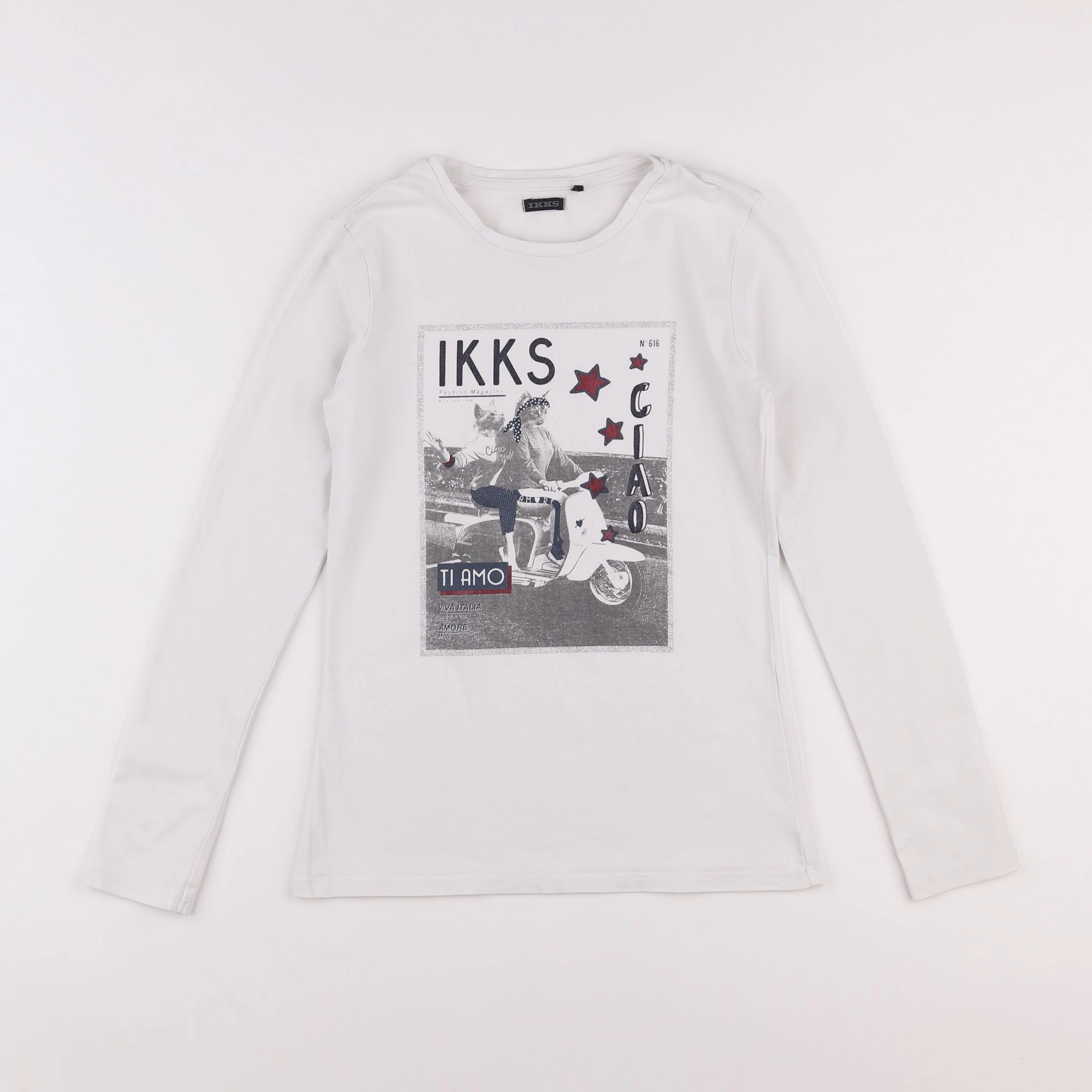 IKKS - tee-shirt blanc - 12 ans
