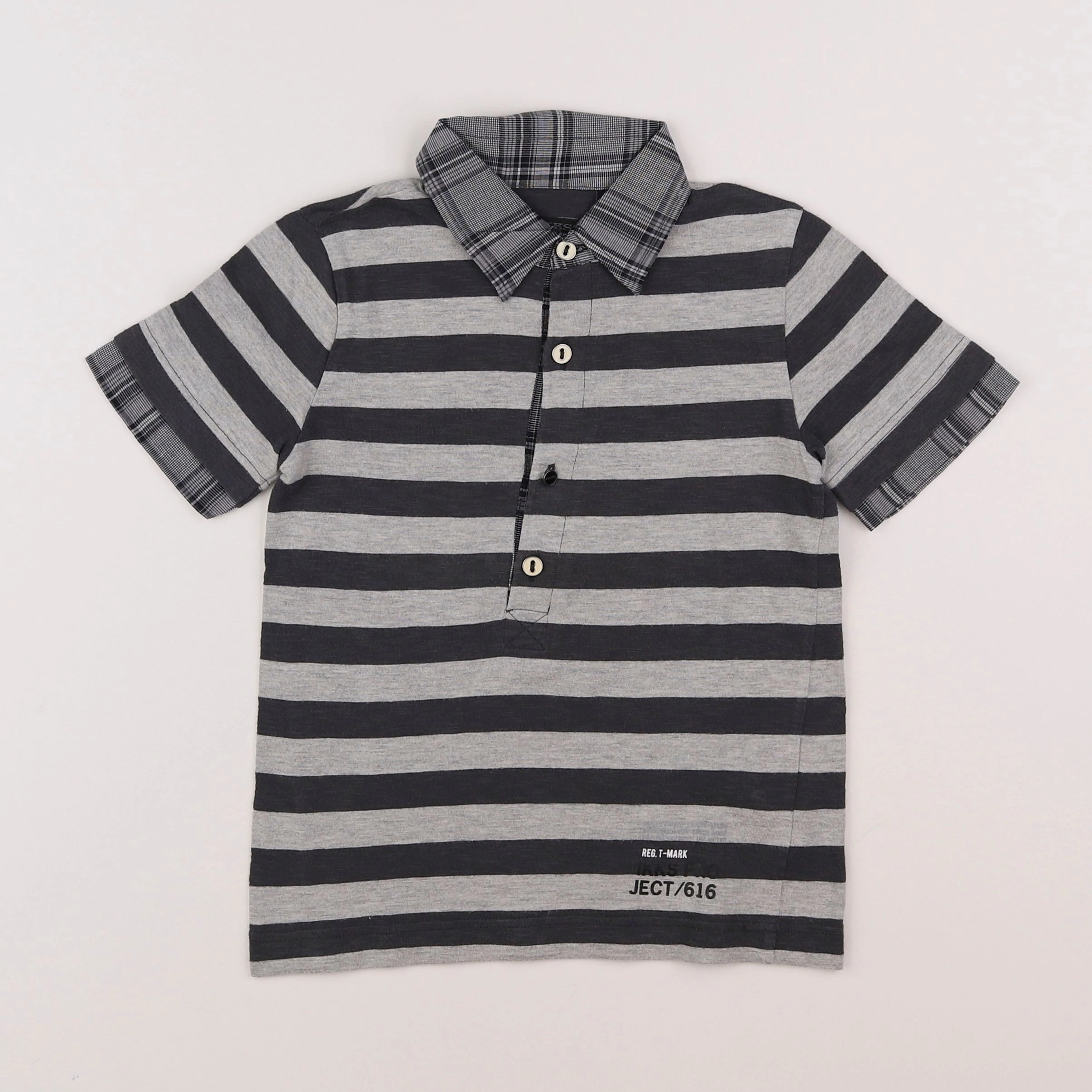 IKKS - polo gris - 6 ans