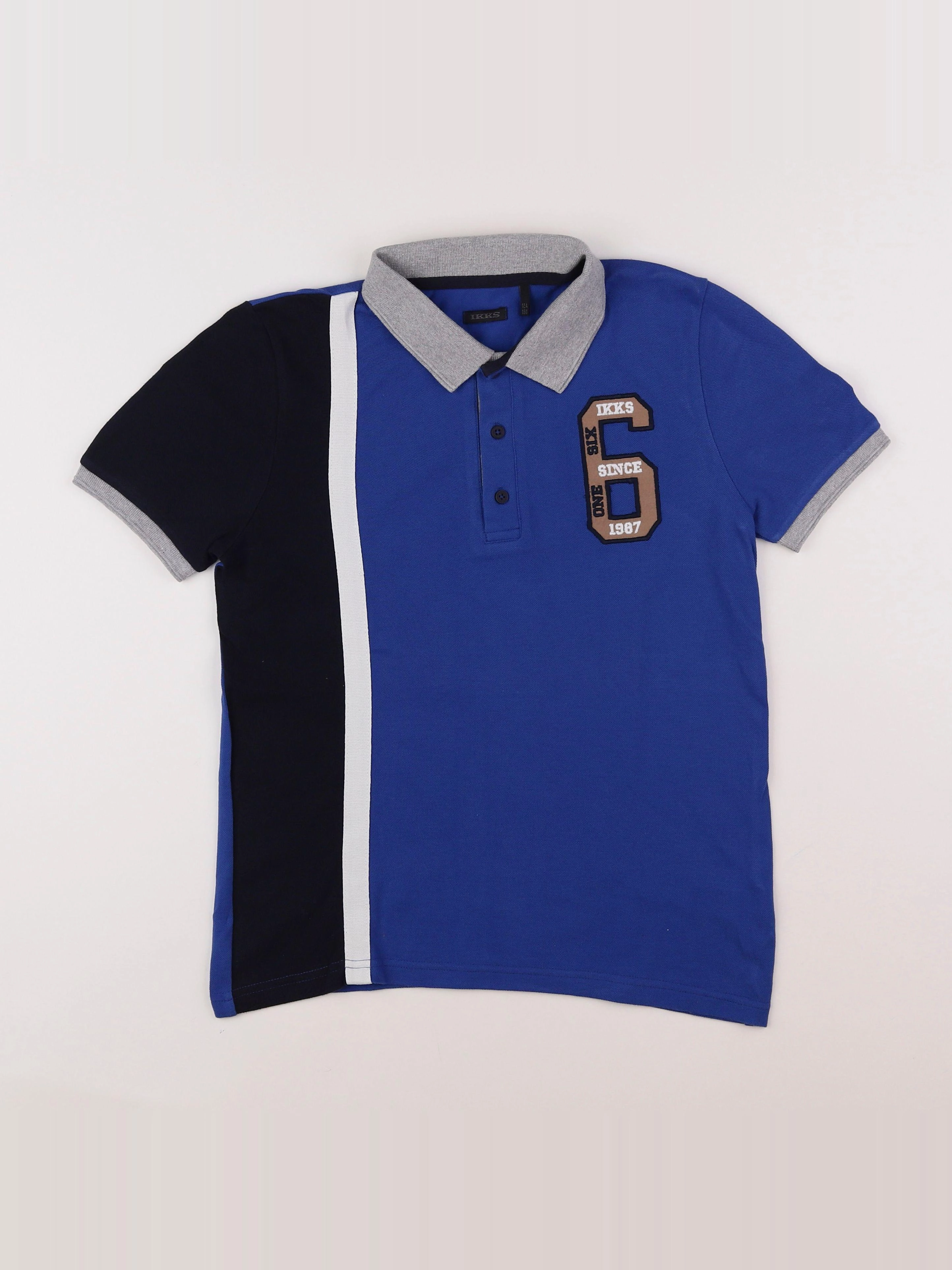 IKKS - polo bleu - 12 ans