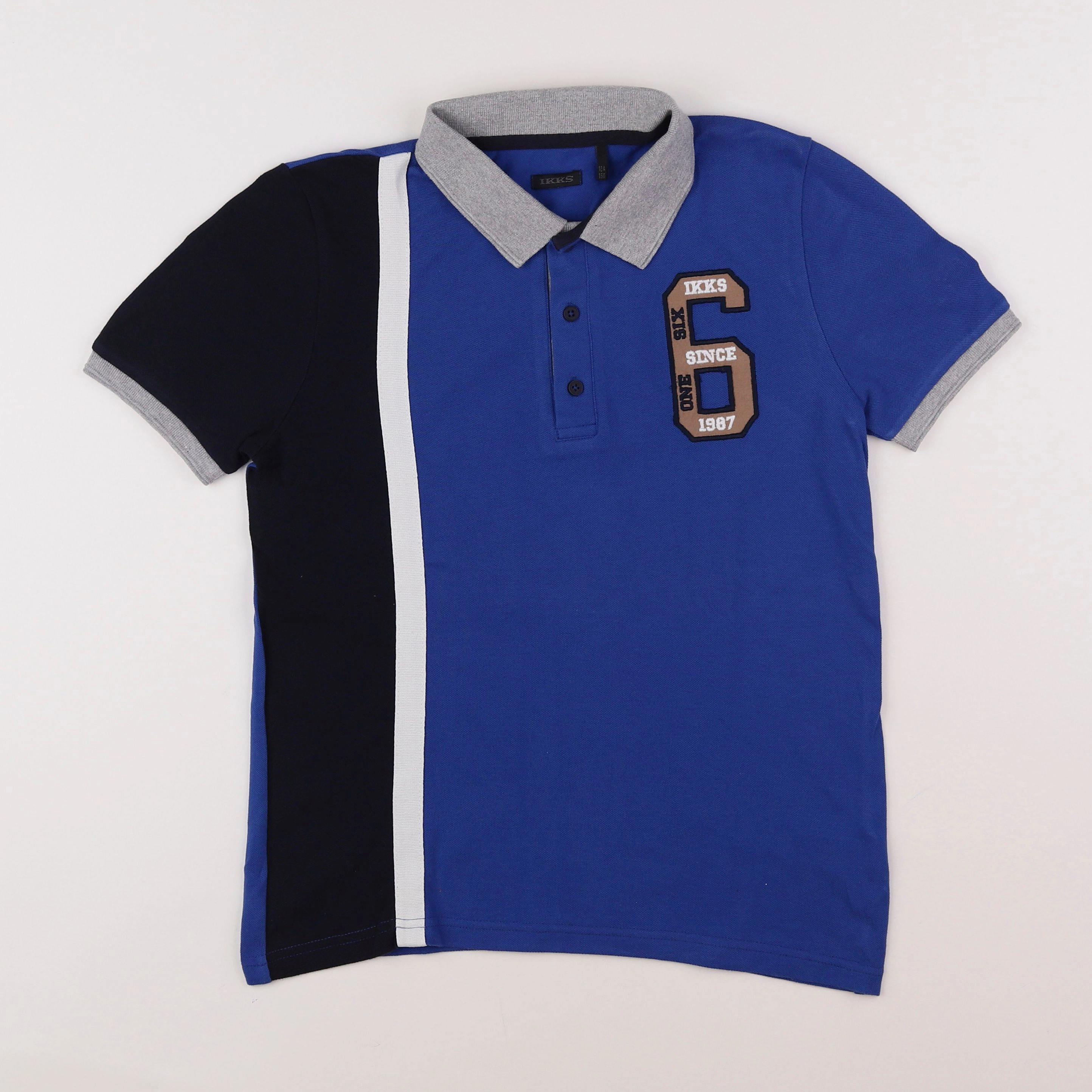 IKKS - polo bleu - 12 ans
