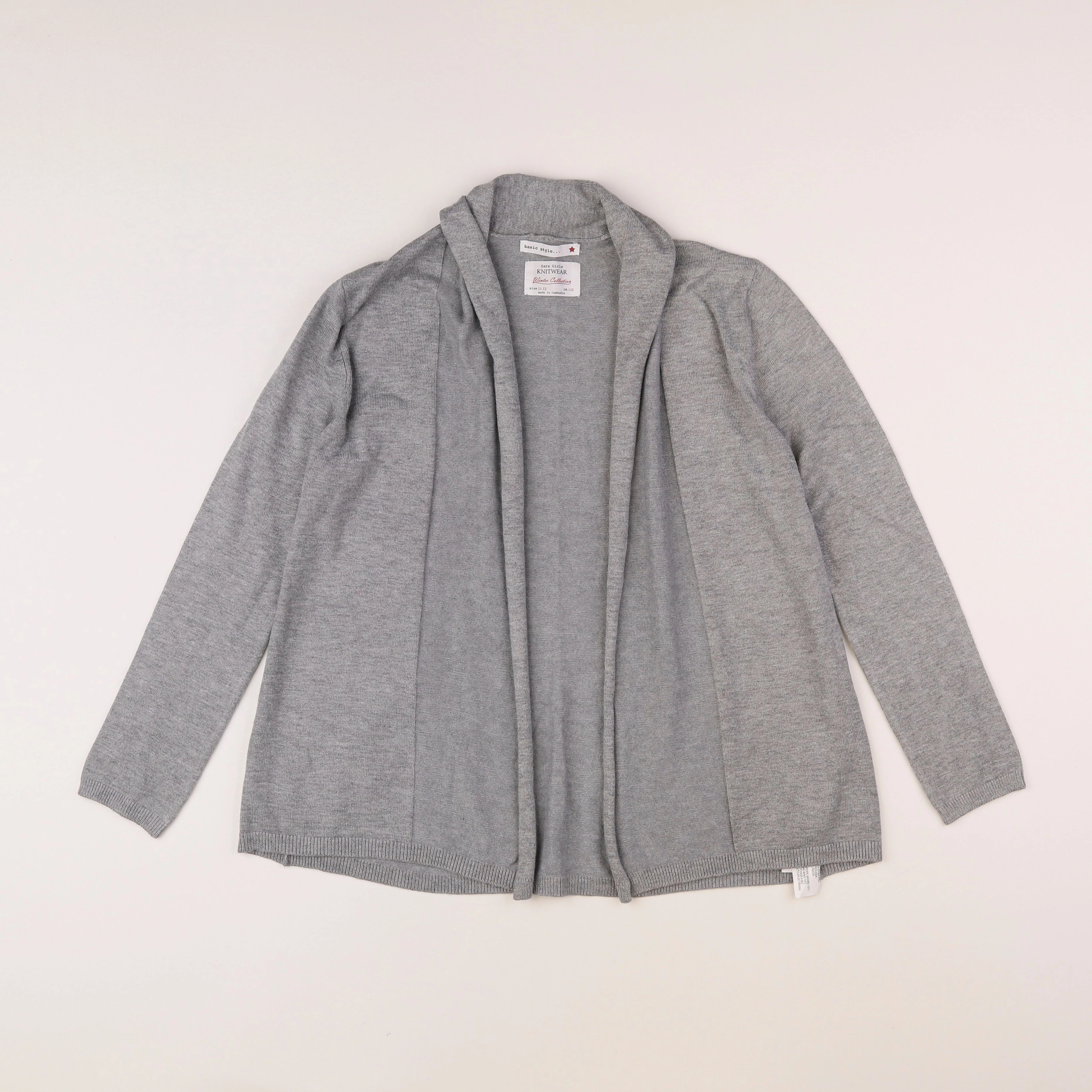 Zara - gilet gris - 11/12 ans