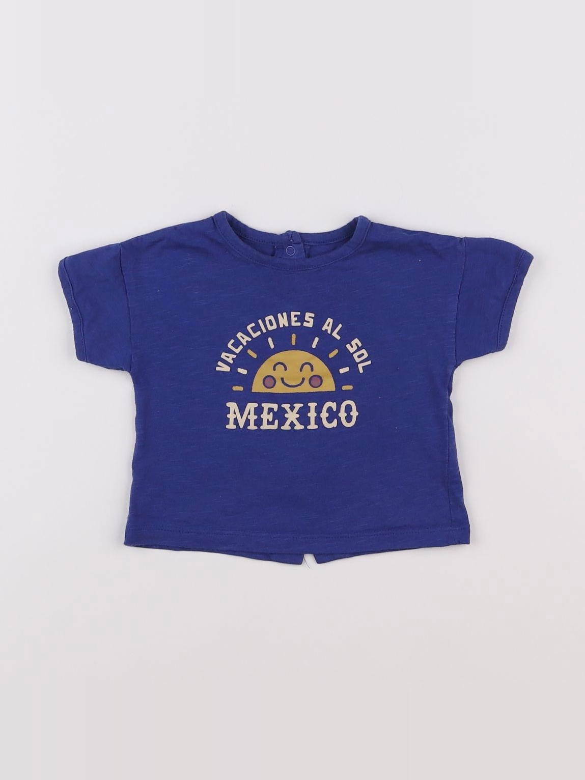 Vertbaudet - tee-shirt bleu - 3 mois