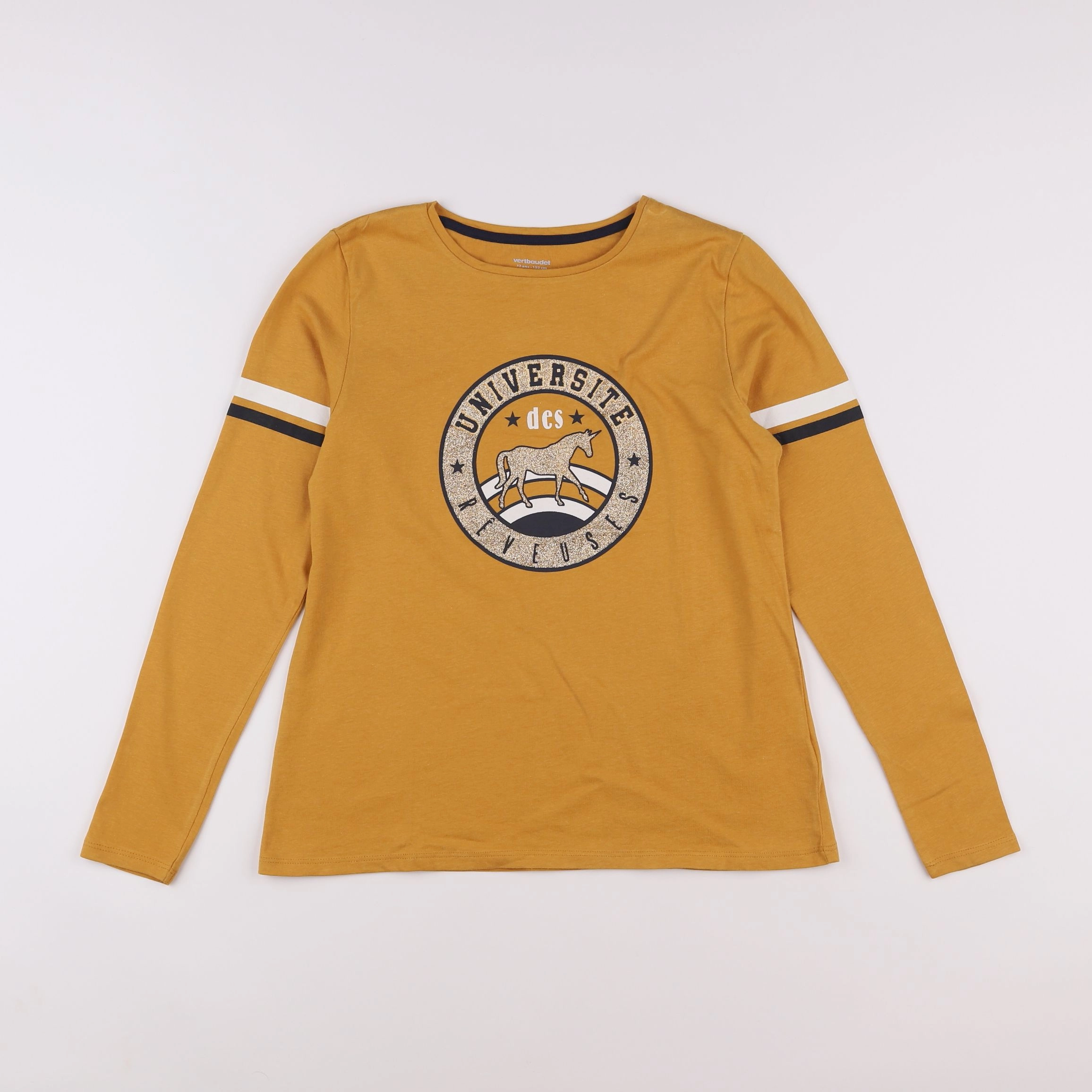 Vertbaudet - tee-shirt jaune - 12 ans