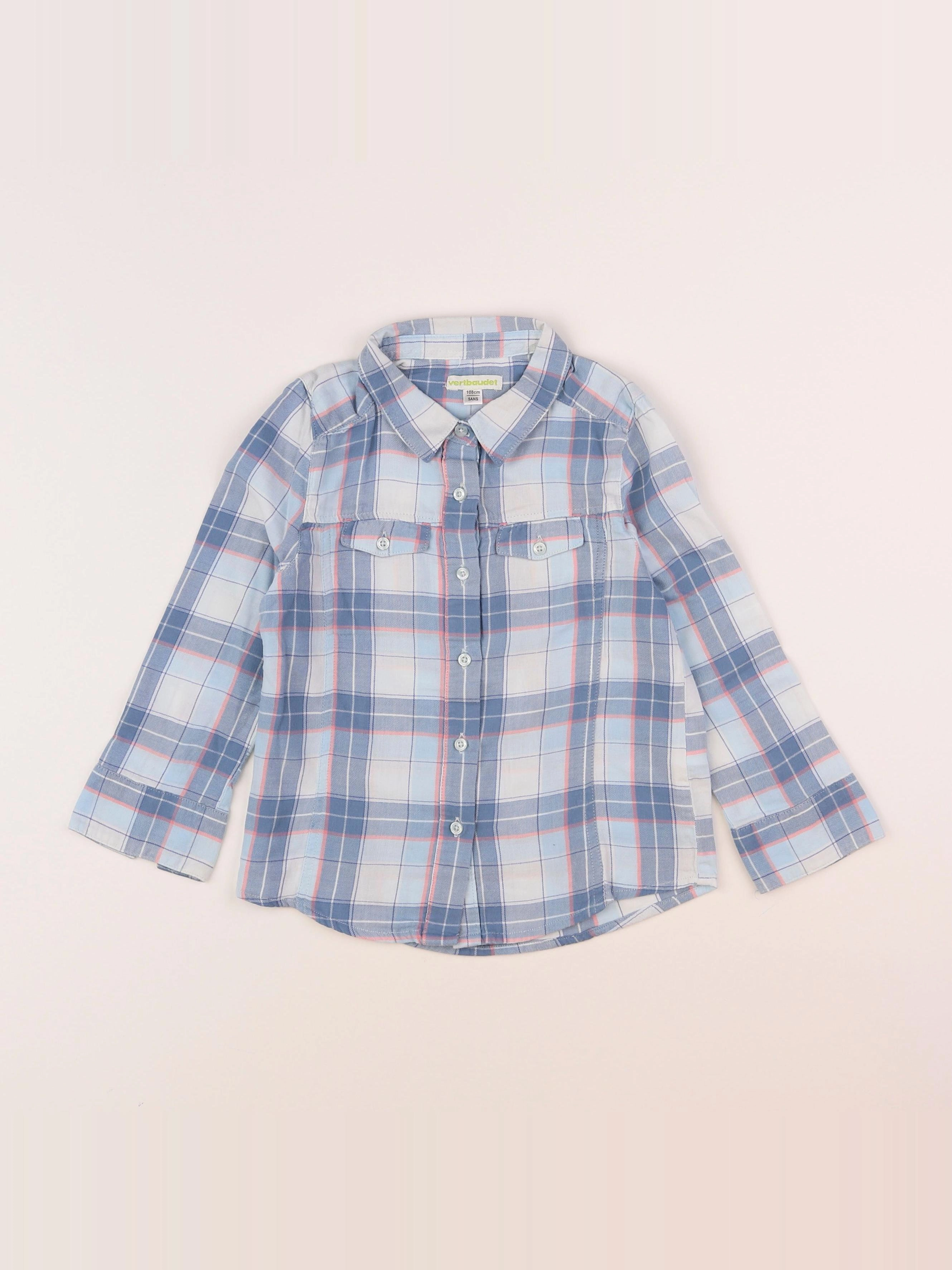 Vertbaudet - chemise bleu - 5 ans