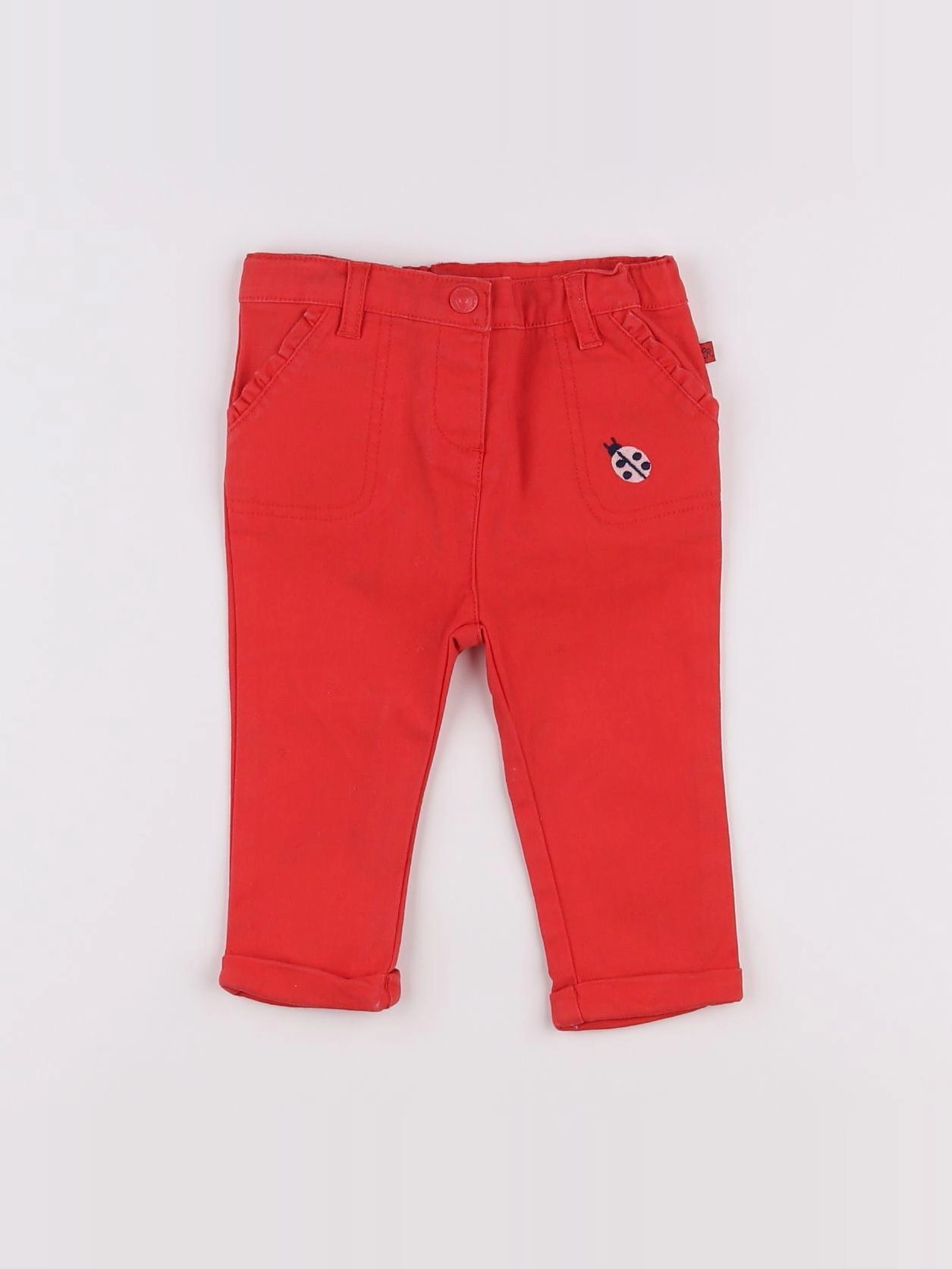 Cadet Rousselle - pantalon rouge - 9 mois