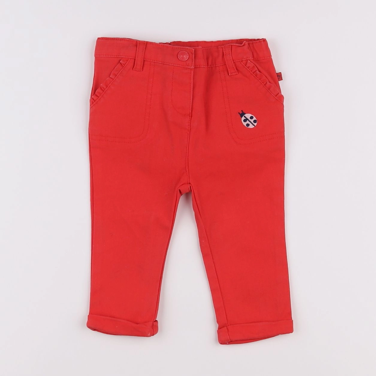 Cadet Rousselle - pantalon rouge - 9 mois