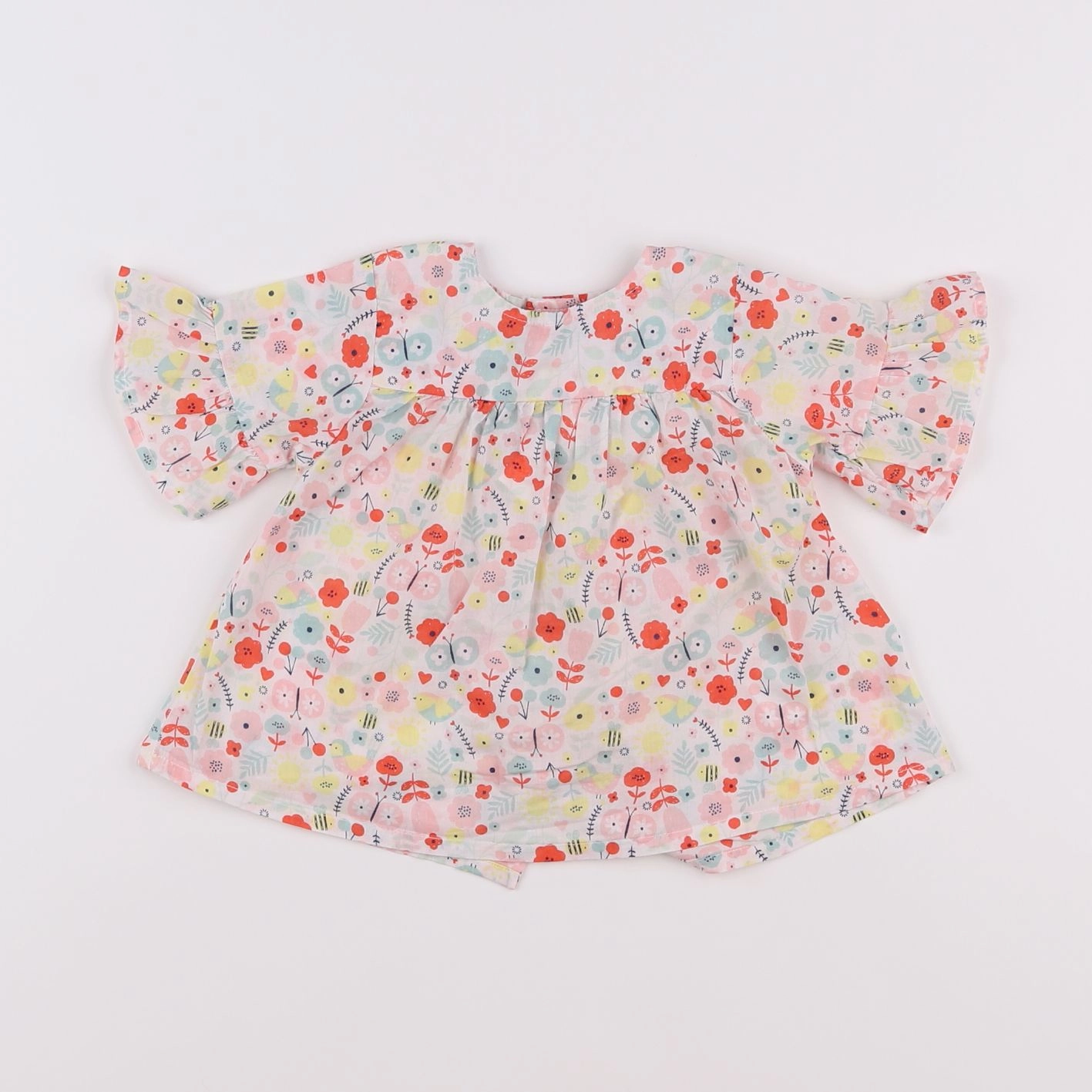 Vertbaudet - blouse multicolore - 9 mois