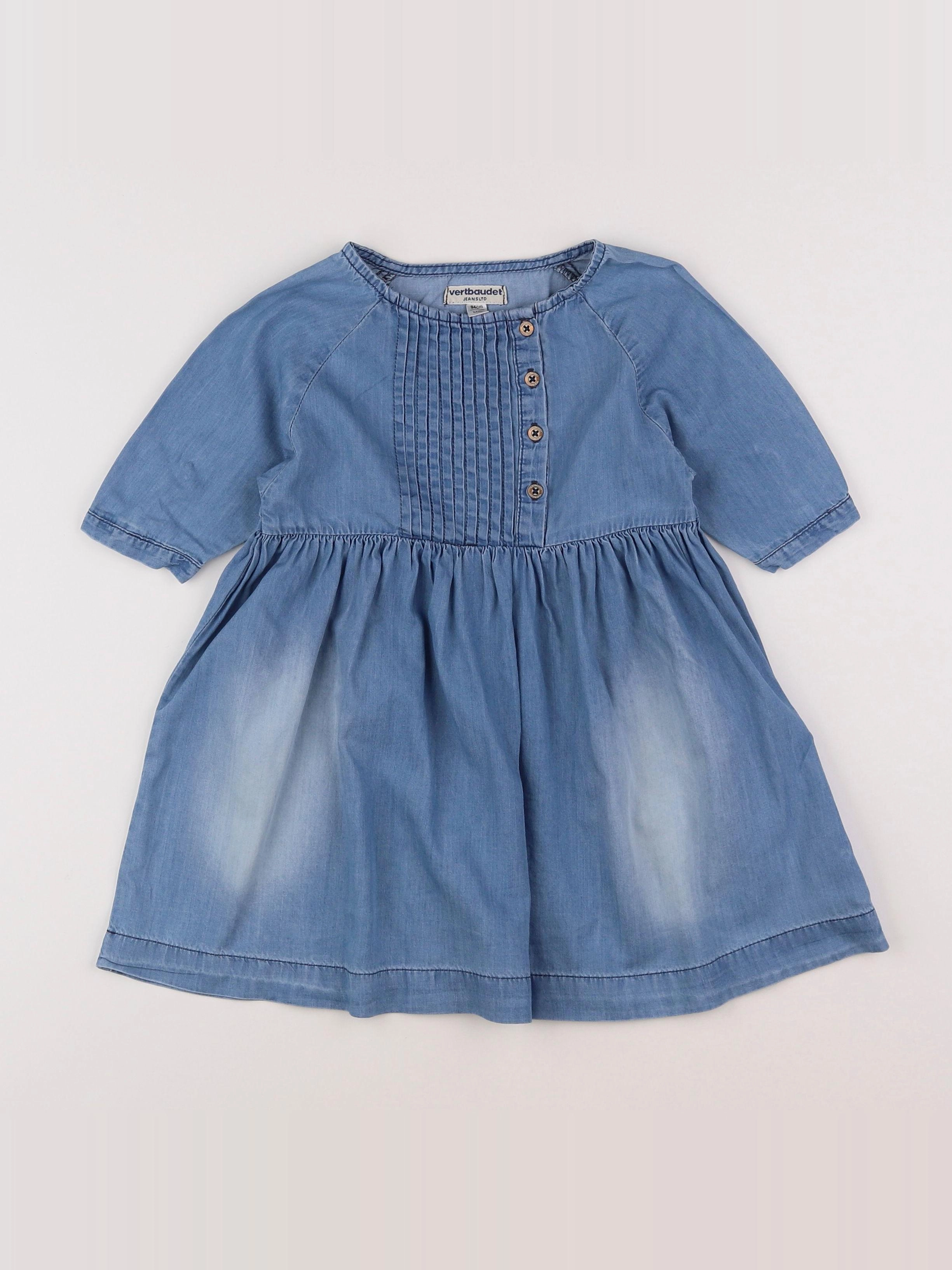 Vertbaudet - robe bleu - 3 ans
