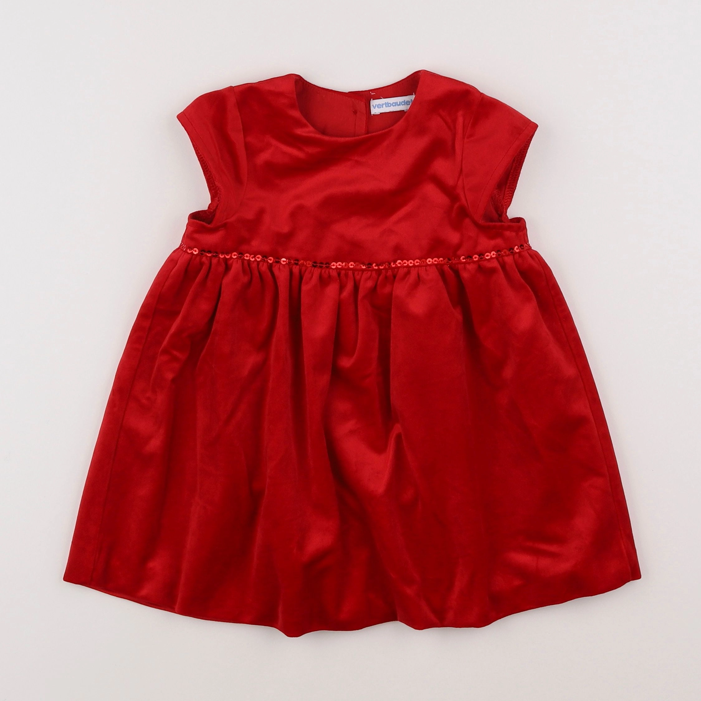 Vertbaudet - robe rouge - 2 ans