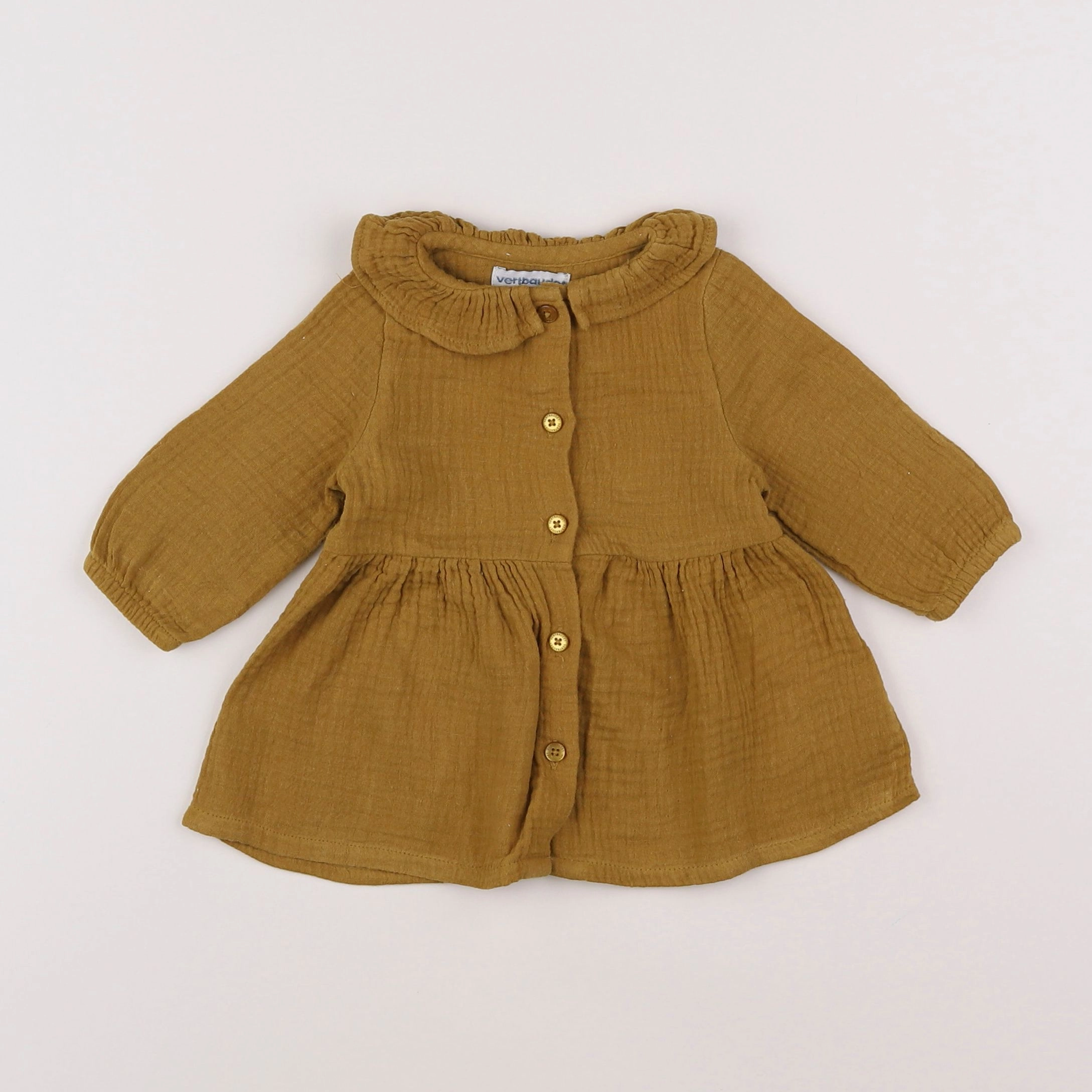 Vertbaudet - robe marron - 3 mois