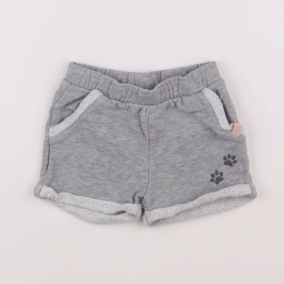 Vertbaudet - short gris - 12 mois