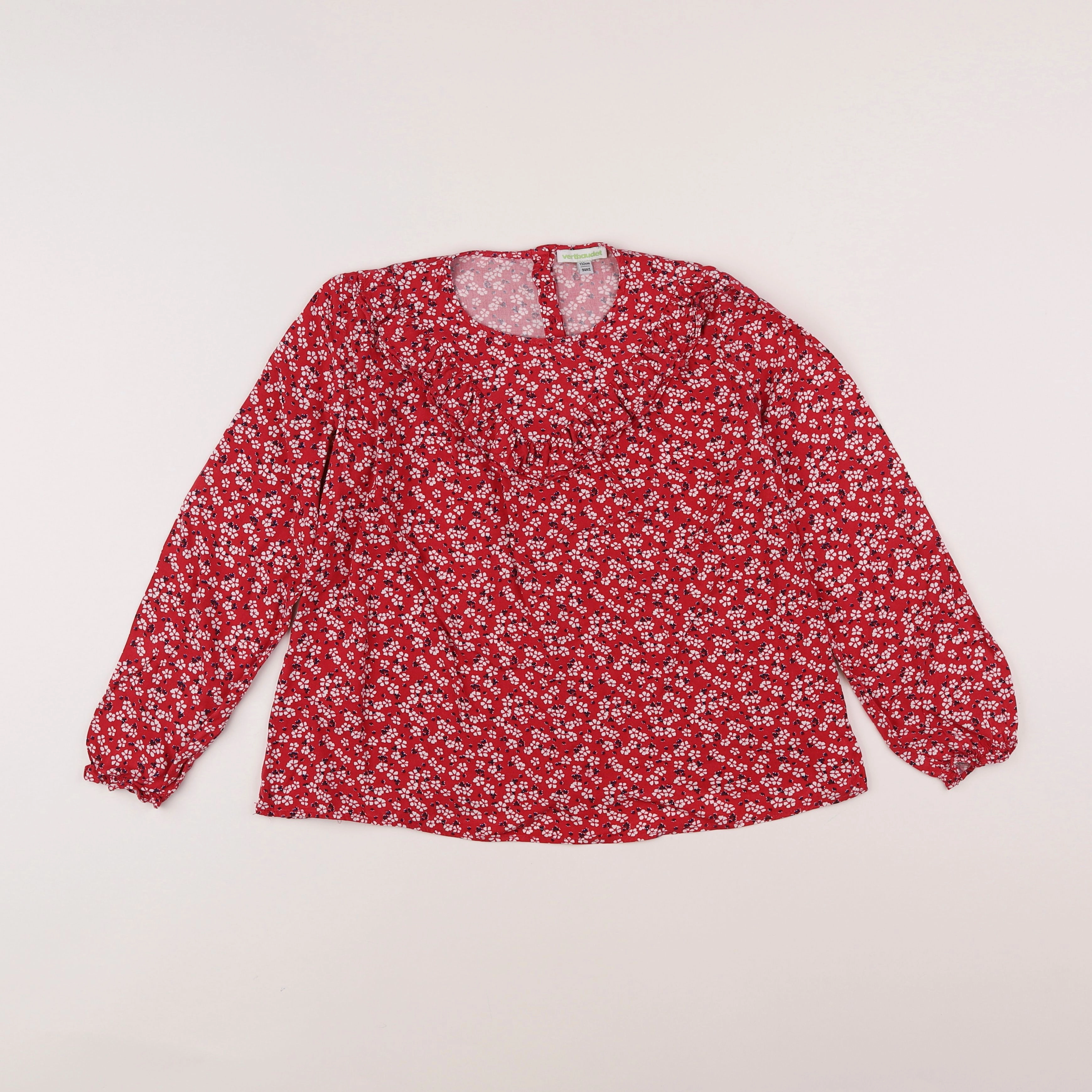 Vertbaudet - blouse rouge - 9 ans