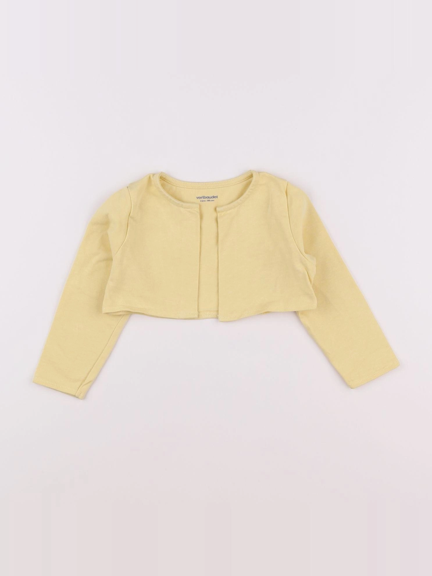 Vertbaudet - gilet jaune - 2 ans