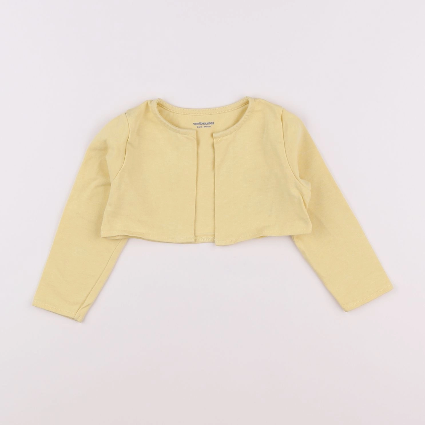 Vertbaudet - gilet jaune - 2 ans
