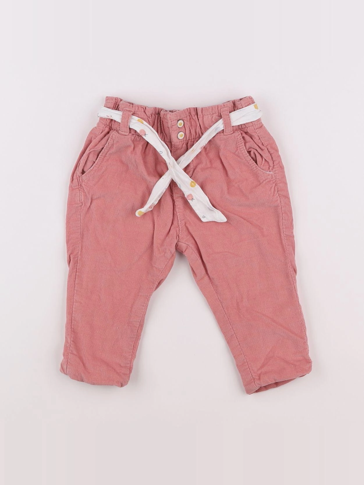 Vertbaudet - pantalon rose - 9 mois