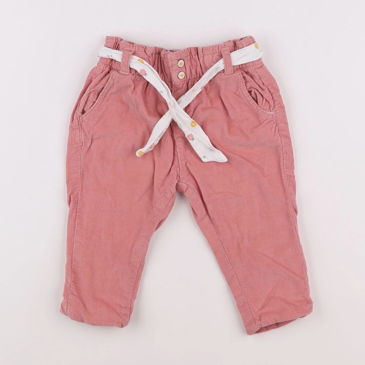 Vertbaudet - pantalon rose - 9 mois
