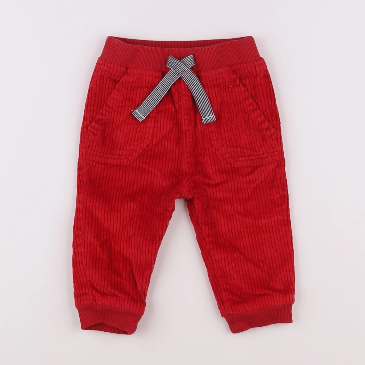 Petit Bateau - pantalon rouge - 6 mois