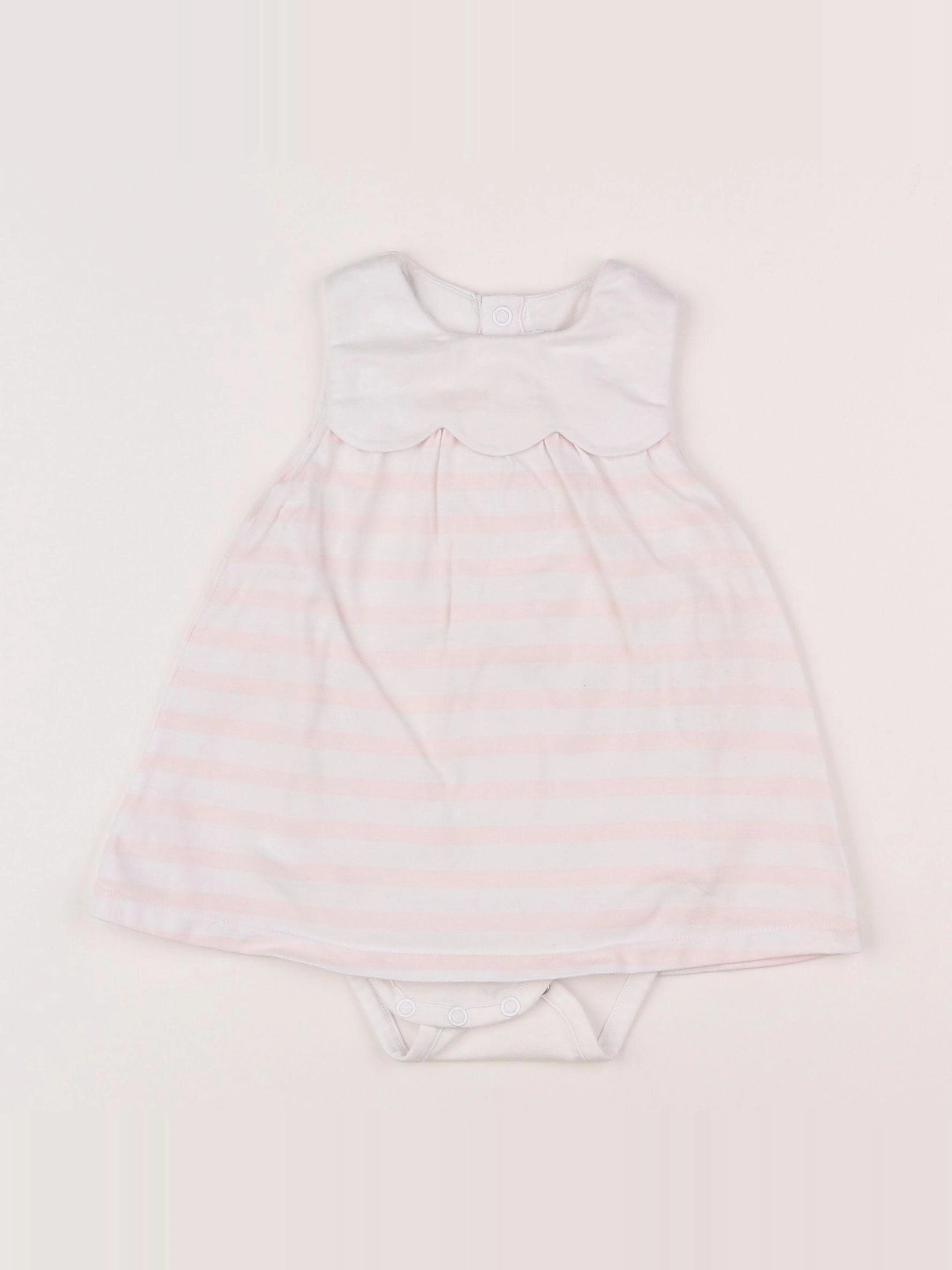 Jacadi - body robe blanc - 6 mois