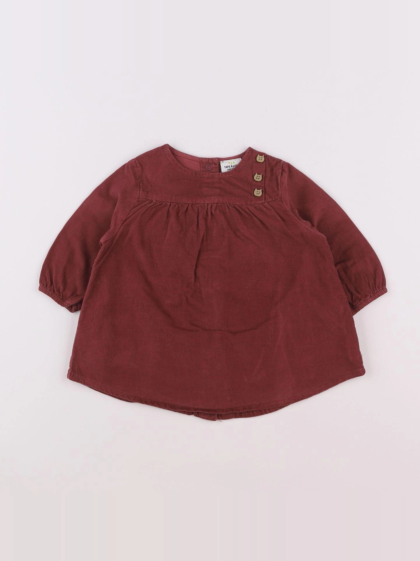 Tape à l'oeil - robe rouge - 6 mois