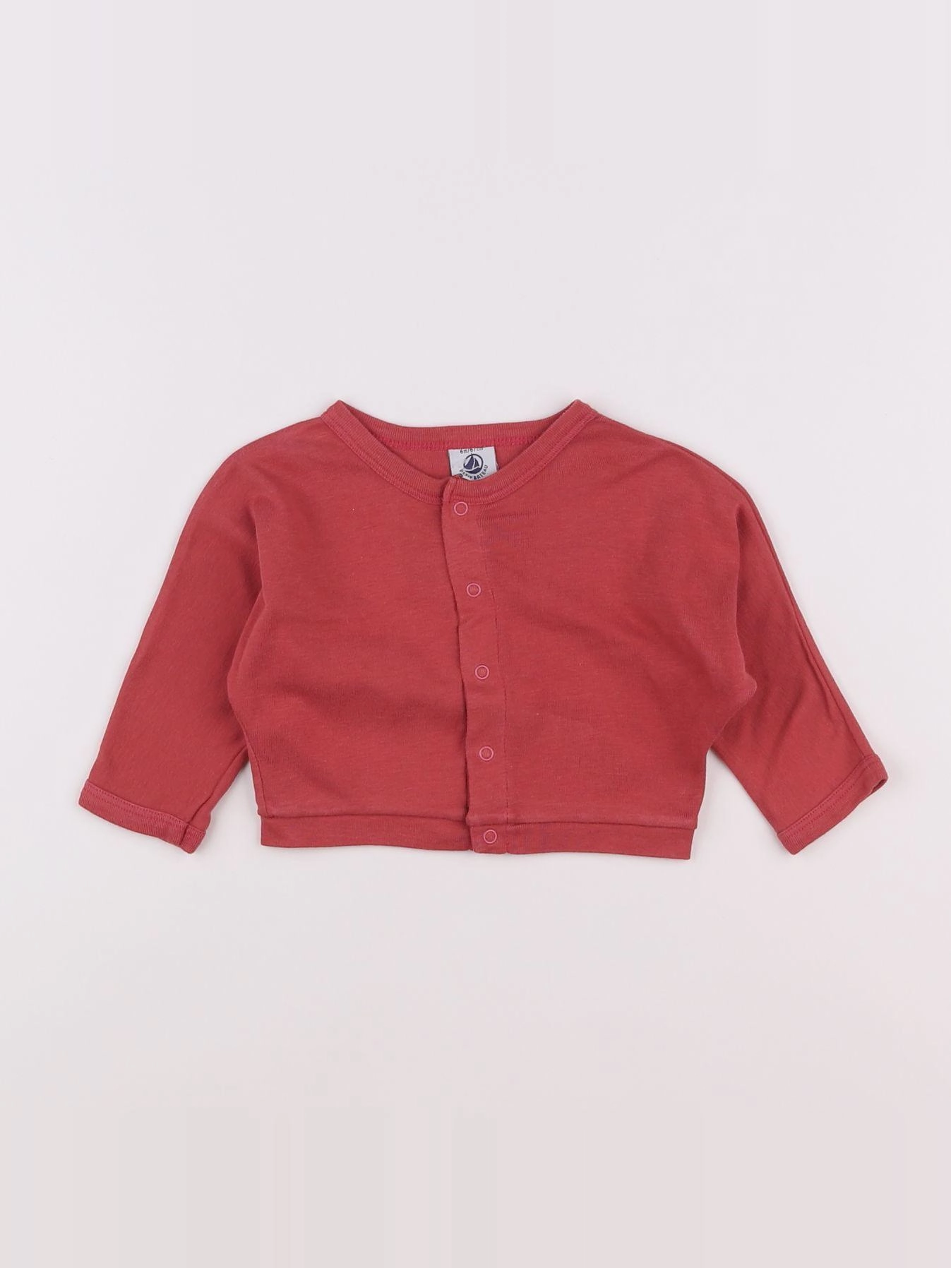 Petit Bateau - tee-shirt rouge - 6 mois