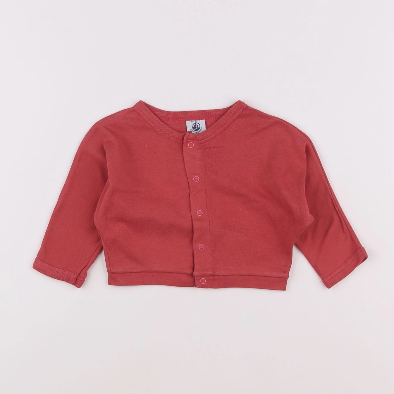 Petit Bateau - tee-shirt rouge - 6 mois