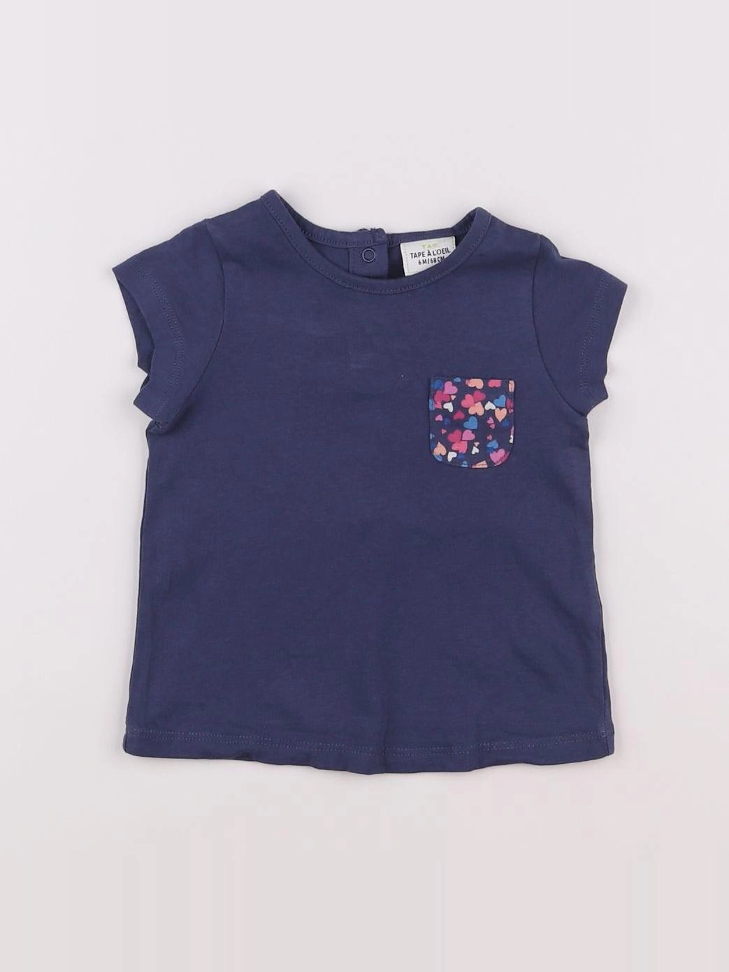 Tape à l'oeil - tee-shirt bleu - 6 mois