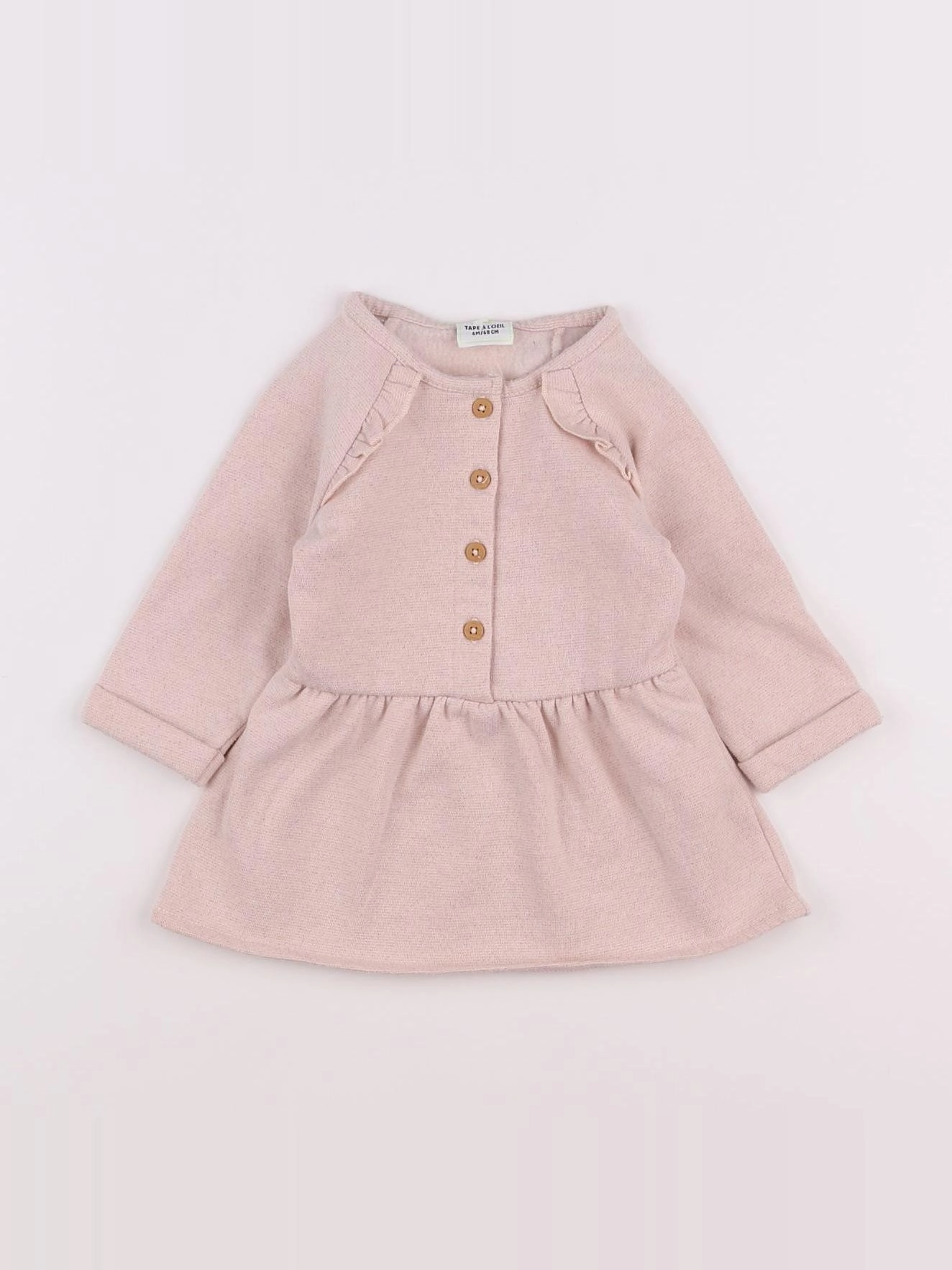 Tape à l'oeil - robe rose - 6 mois