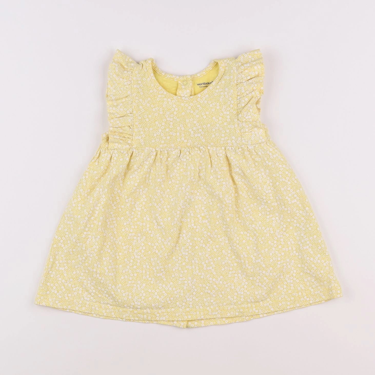 Vertbaudet - robe jaune - 12 mois