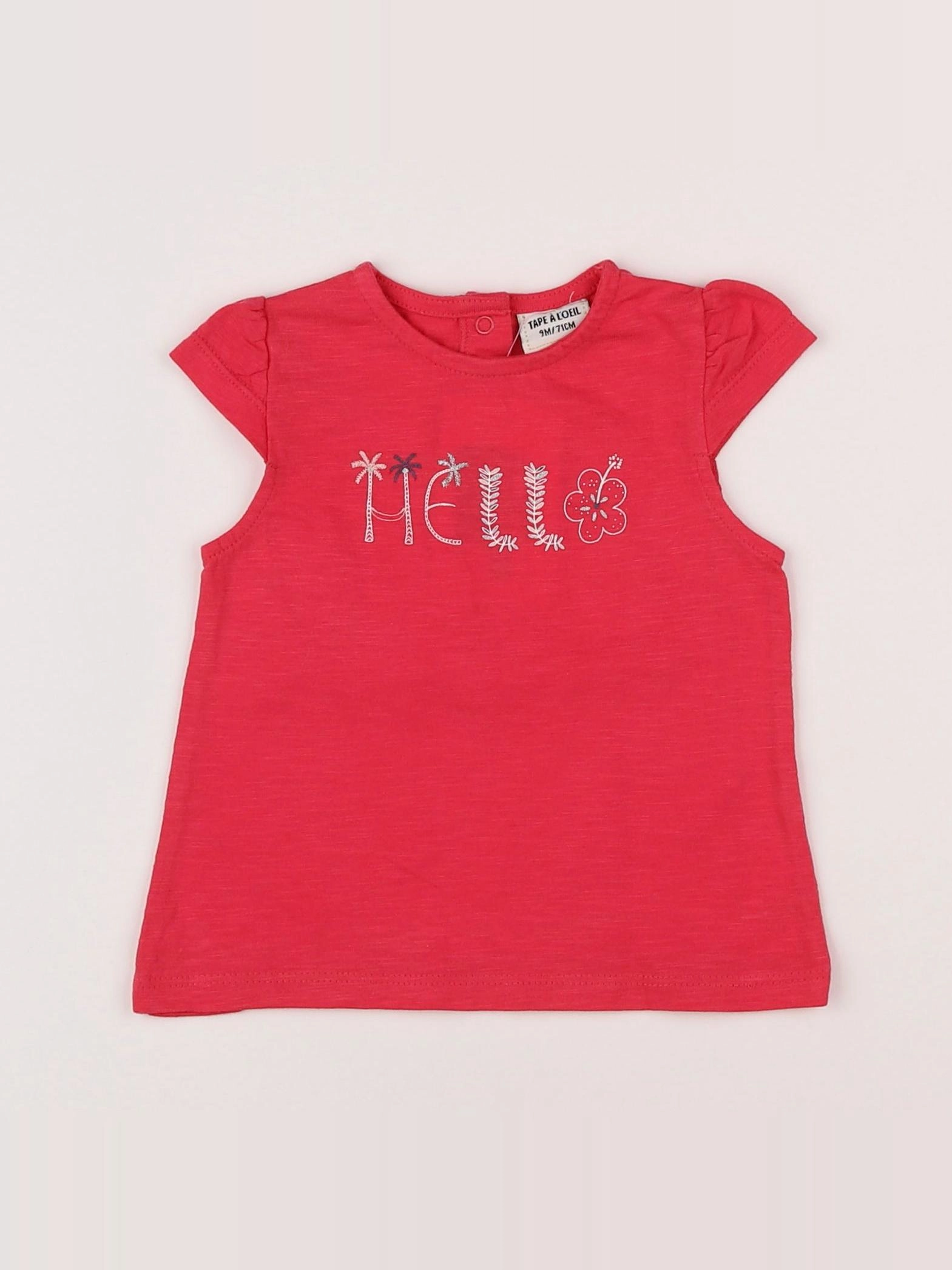 Tape à l'oeil - tee-shirt rose - 9 mois