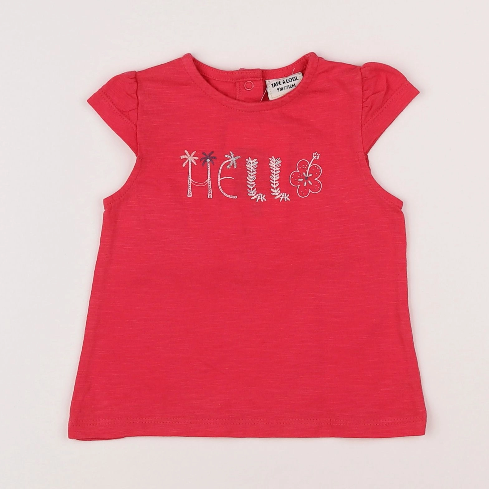 Tape à l'oeil - tee-shirt rose - 9 mois