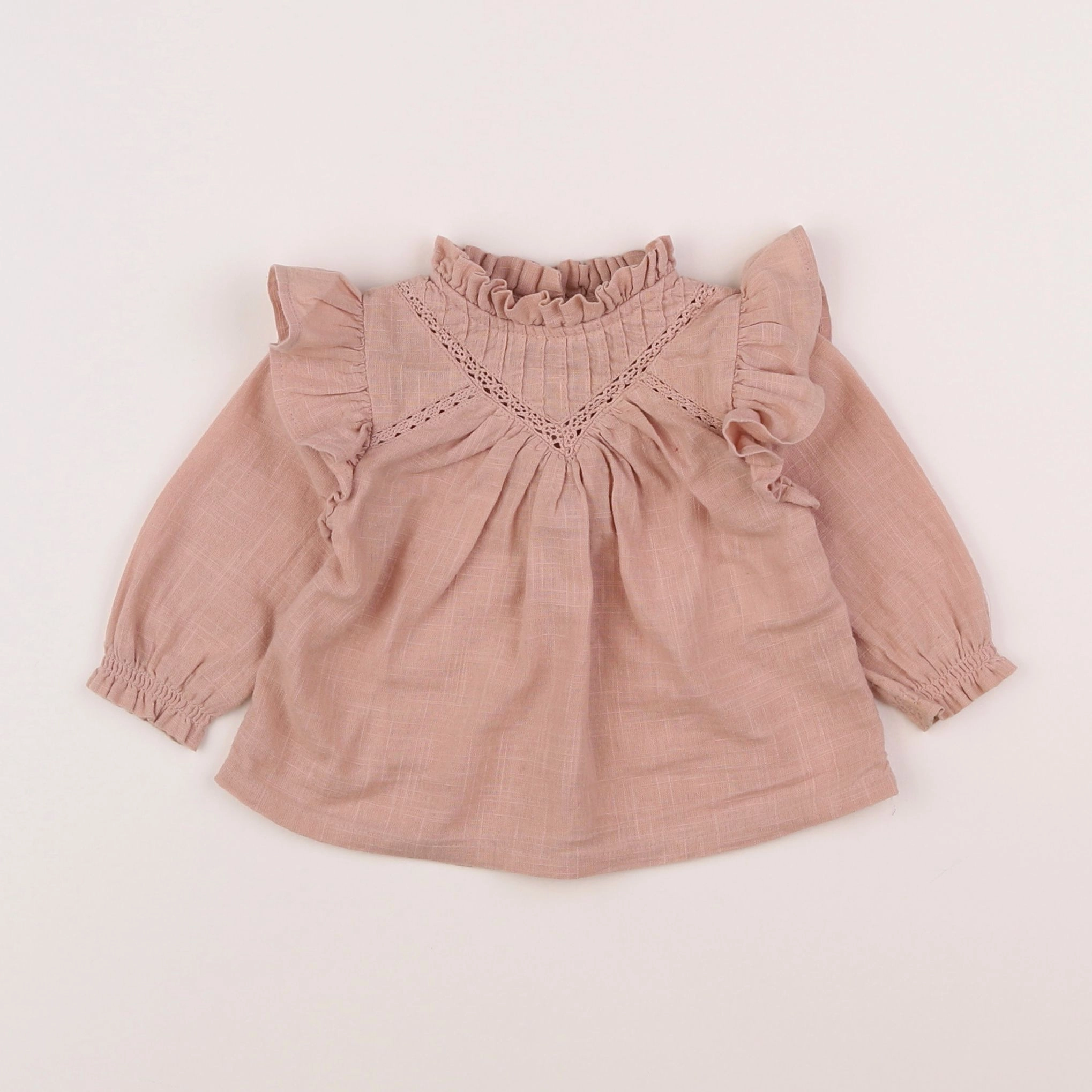 Vertbaudet - blouse rose - 3 mois