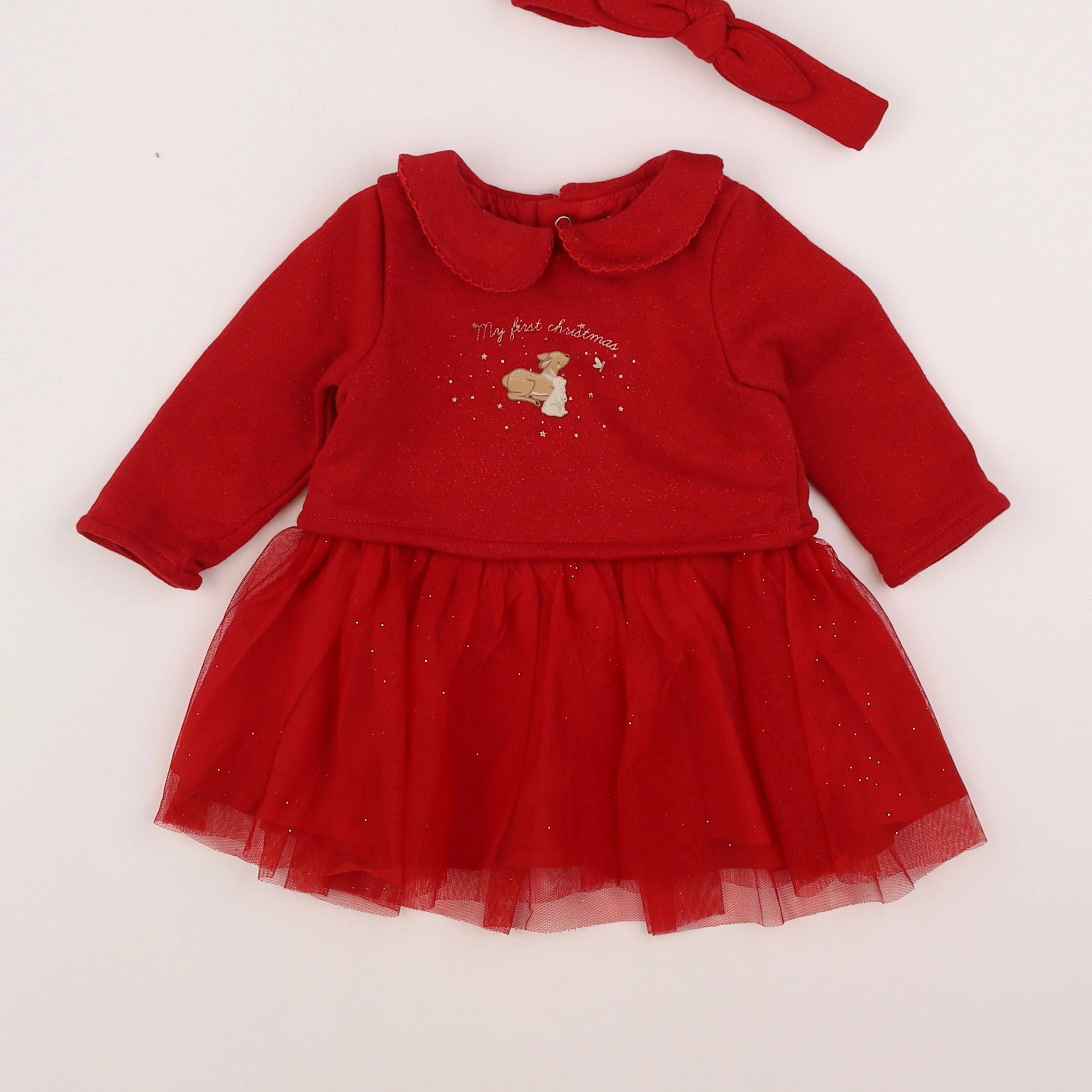 Vertbaudet - robe rouge - 6 mois