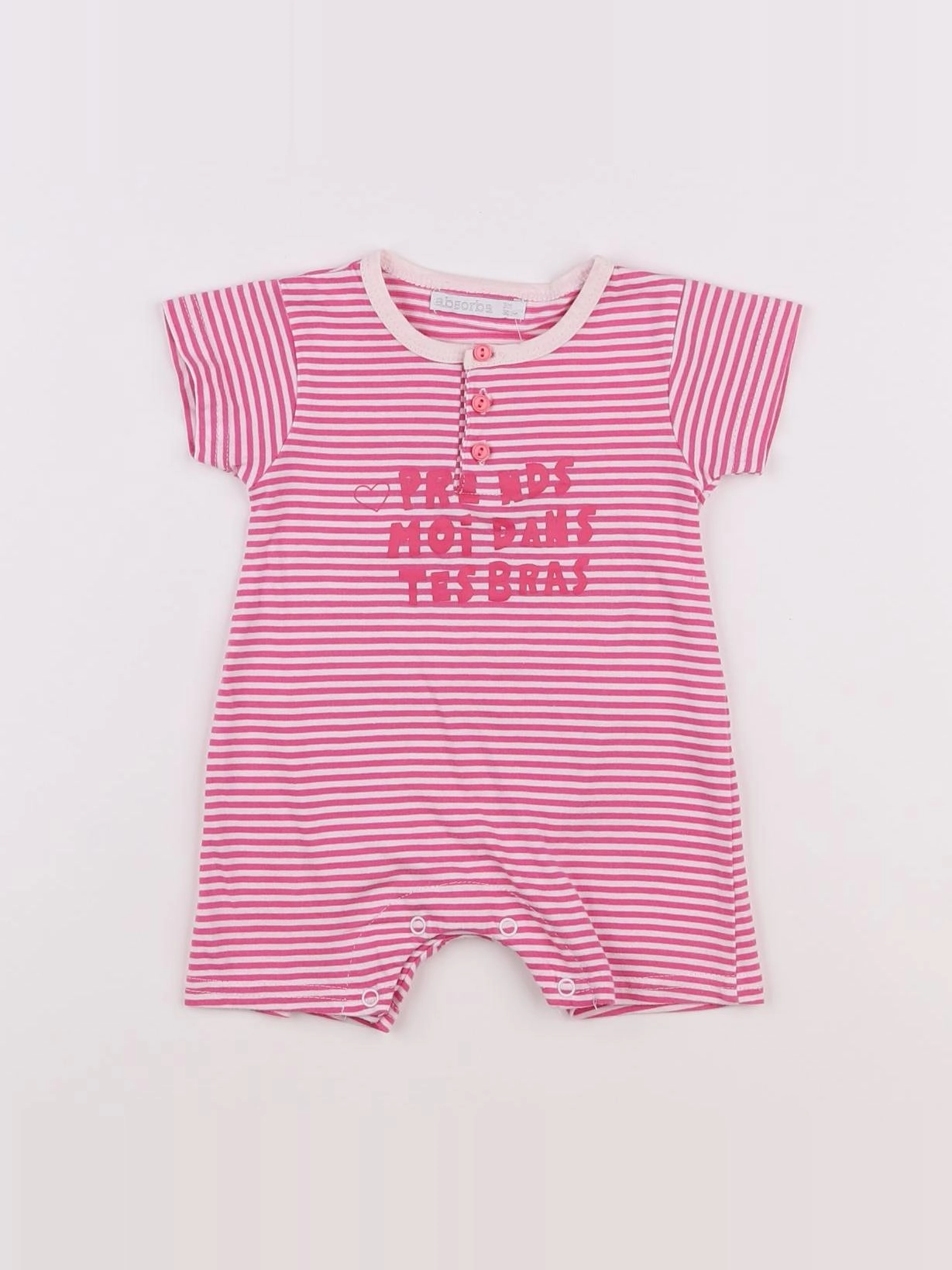 Absorba - pyjama coton rose - 3 mois