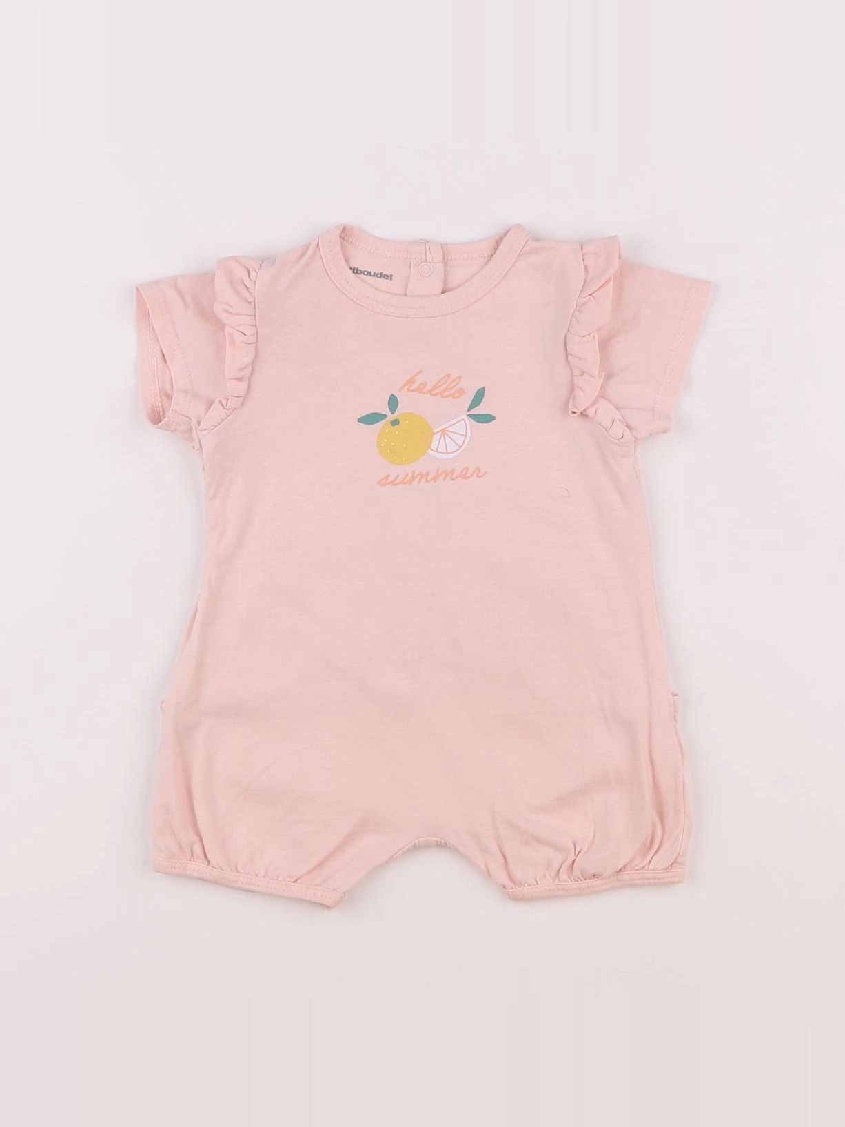 Vertbaudet - combinaison rose - 3 mois