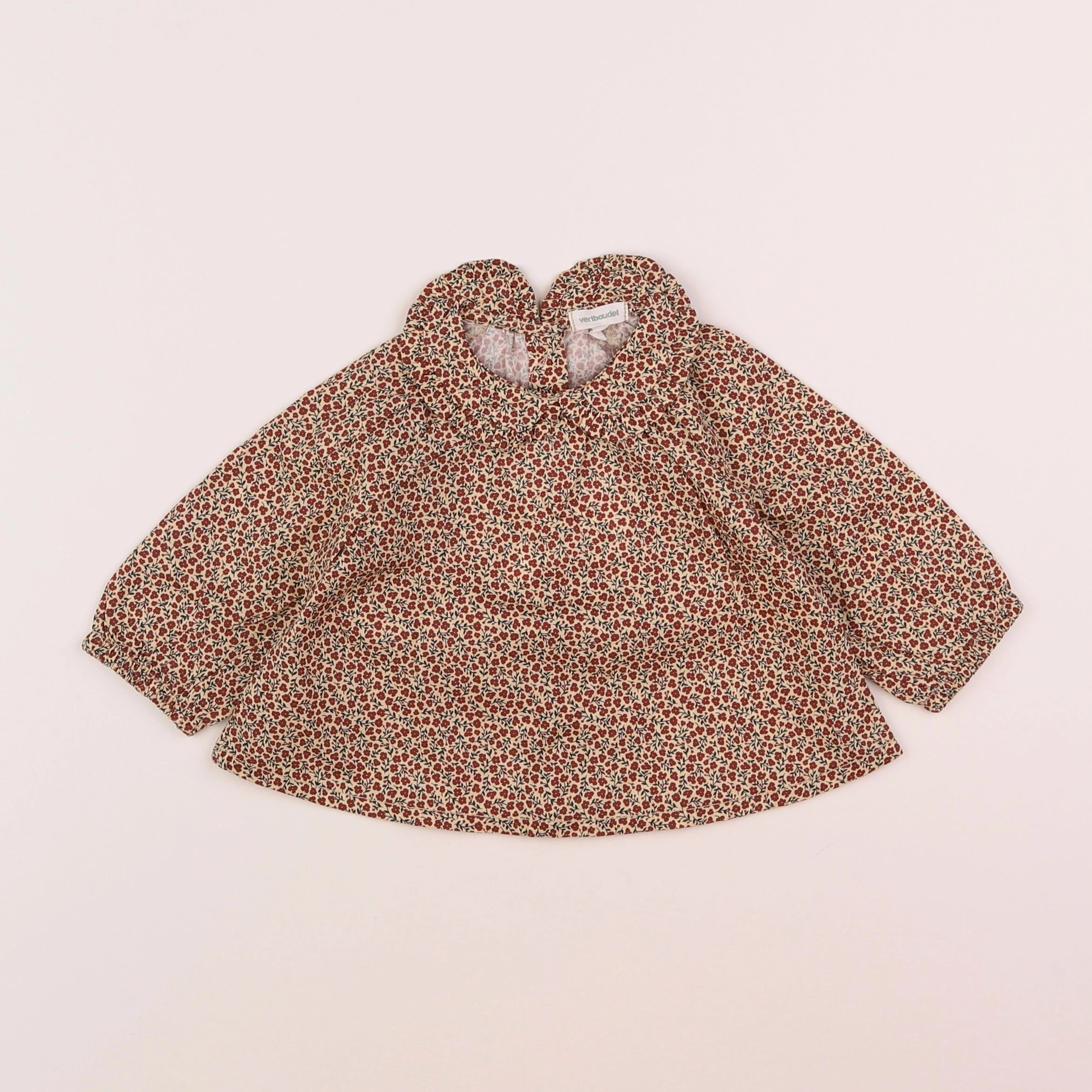 Vertbaudet - blouse rouge - 6 mois