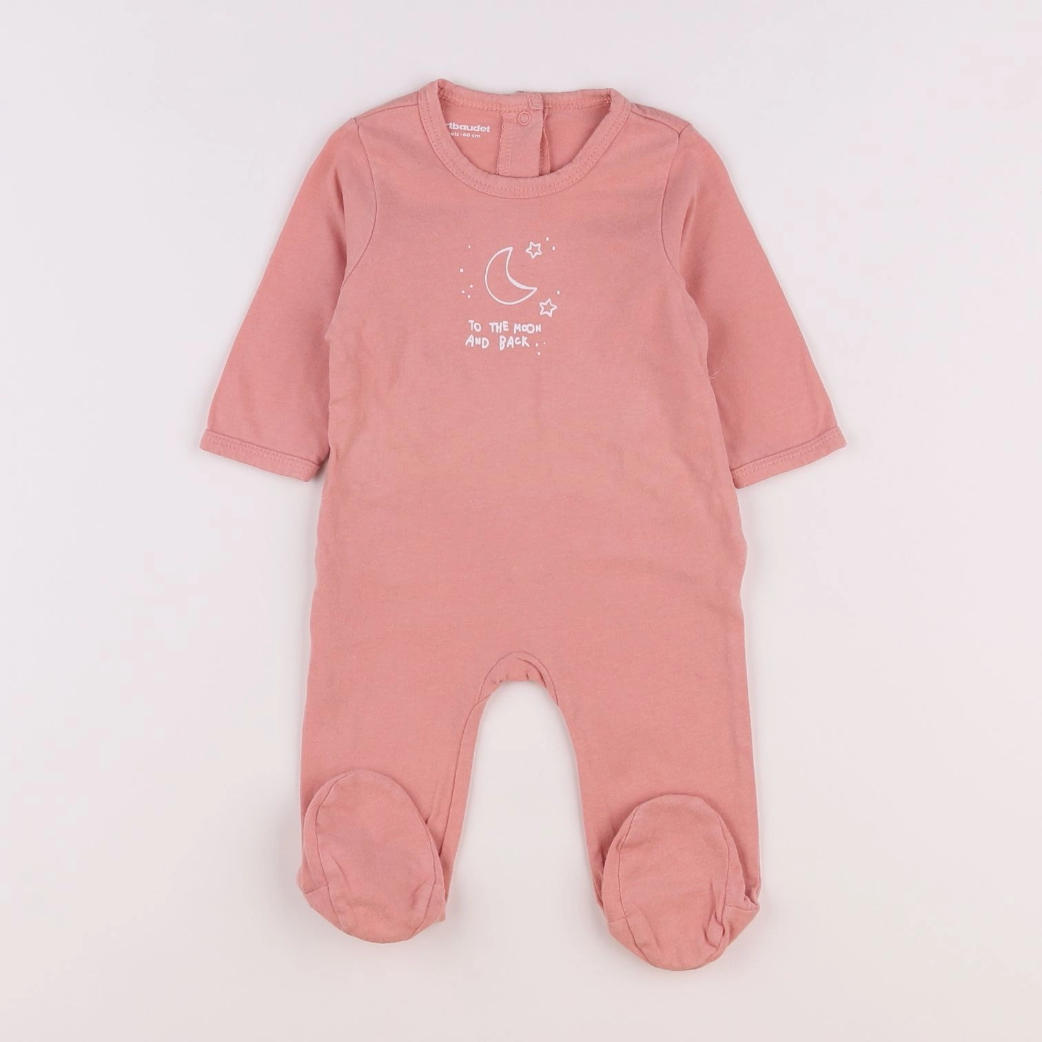 Vertbaudet - pyjama coton rose - 3 mois